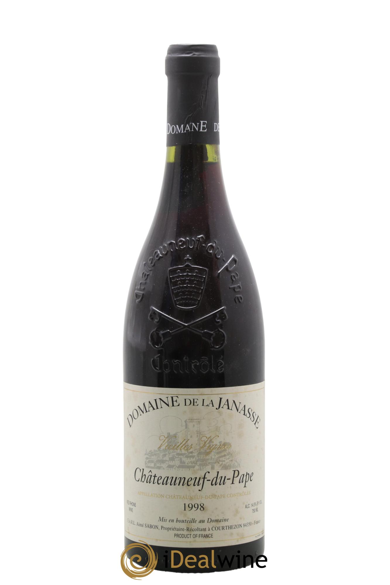 Châteauneuf-du-Pape Cuvée Vieilles Vignes La Janasse (Domaine de) 1998 - Lotto di 1 bottiglia - 0