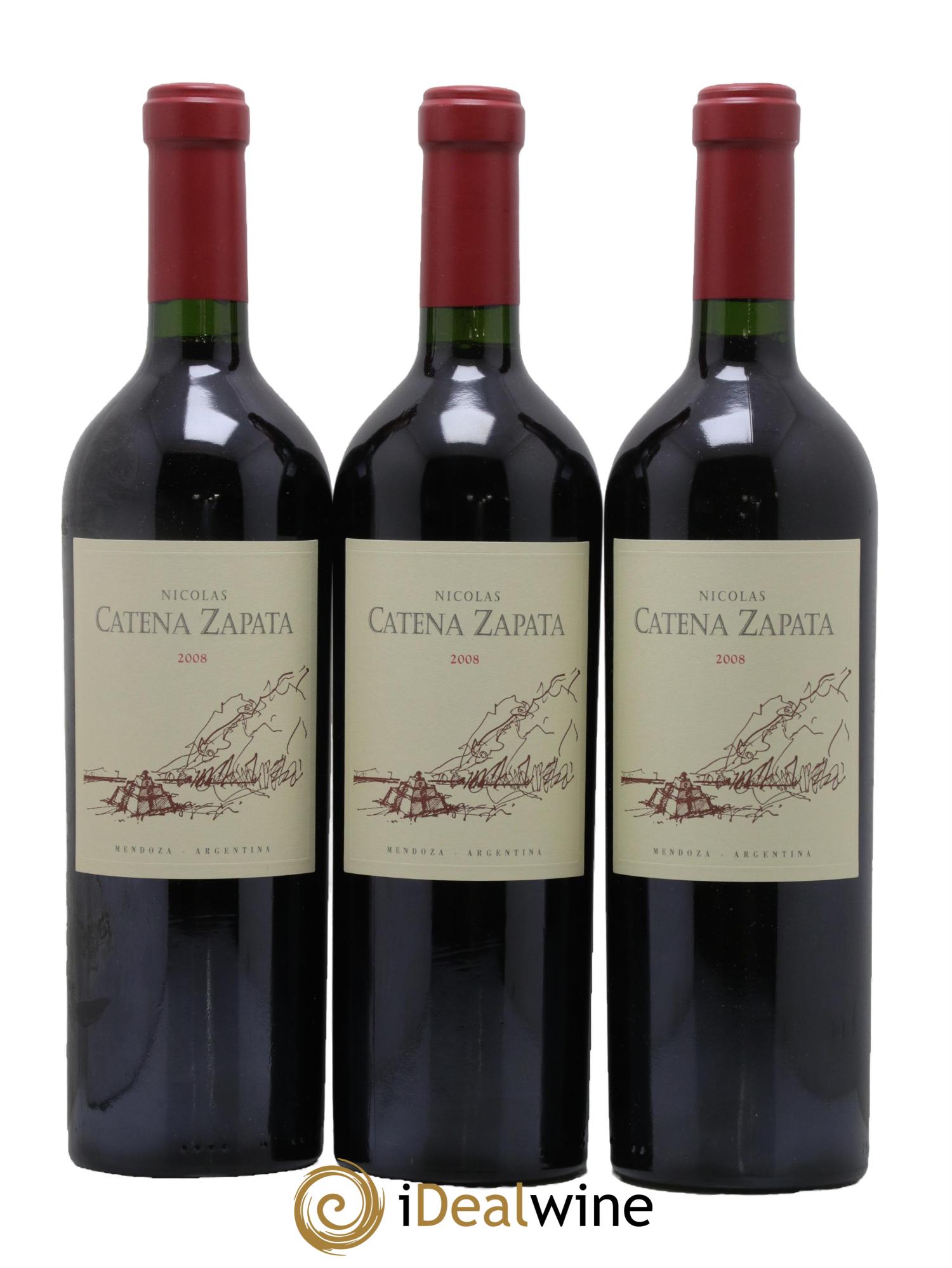 Mendoza Catena Zapata Nicolas 2008 - Posten von 3 Flaschen - 0