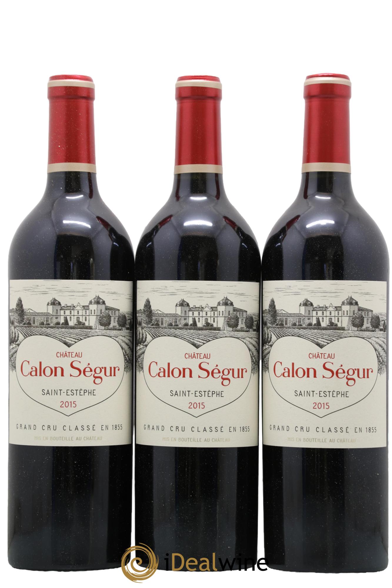 Château Calon Ségur 3ème Grand Cru Classé 2015 - Lot de 3 bouteilles - 0