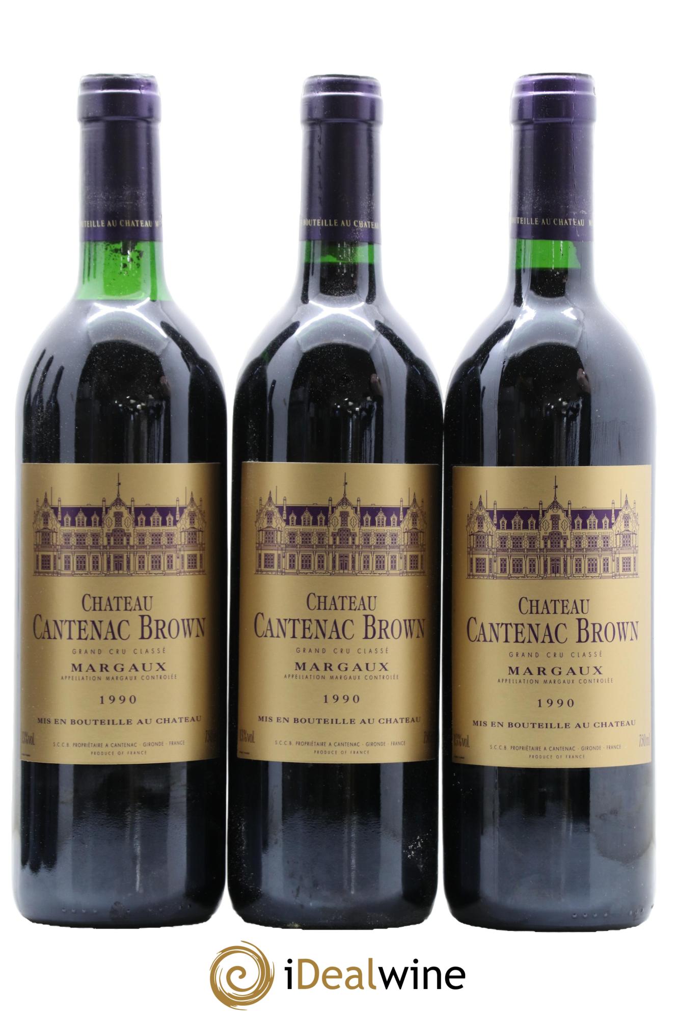 Château Cantenac Brown 3ème Grand Cru Classé 1990 - Lotto di 12 bottiglie - 3