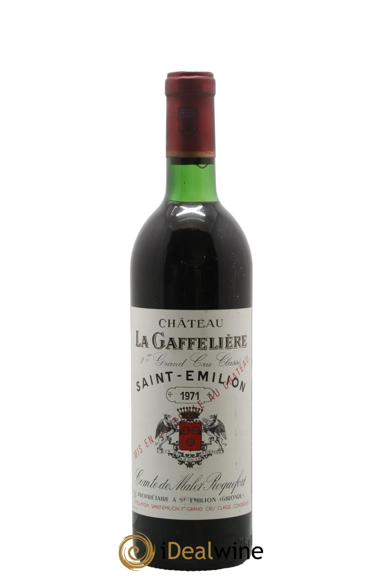 Château la Gaffelière 1er Grand Cru Classé B 1971 - Lot of 1 bottle - 0