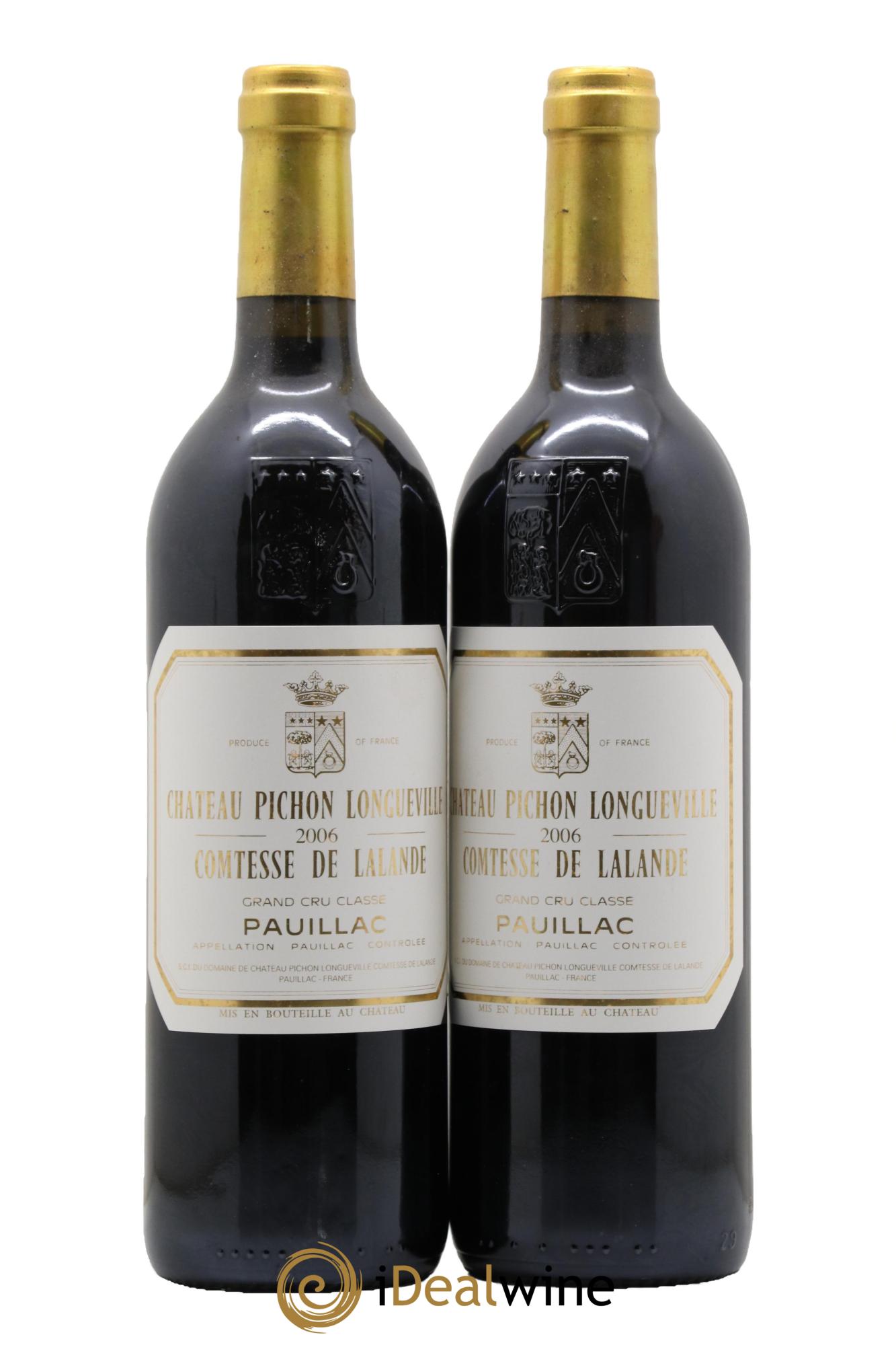 Château Pichon Longueville Comtesse de Lalande 2ème Grand Cru Classé 2006 - Lot de 2 bouteilles - 0