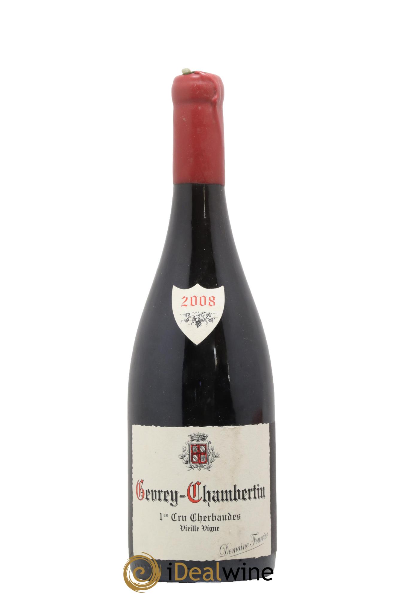 Gevrey-Chambertin 1er Cru Les Cherbaudes Vieille Vigne Fourrier (Domaine) 2008 - Lot of 1 bottle - 0