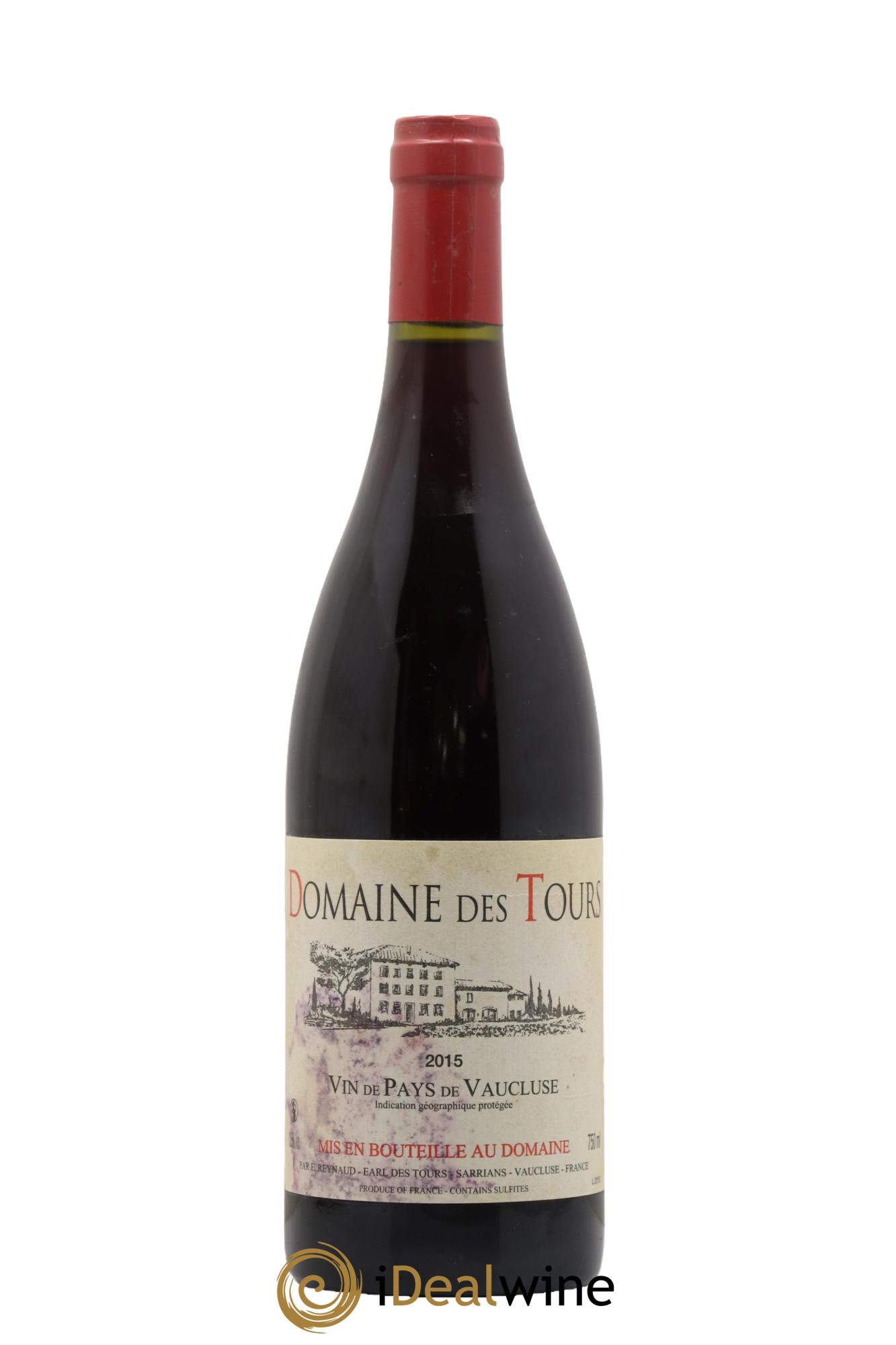 IGP Vaucluse (Vin de Pays de Vaucluse) Domaine des Tours Emmanuel Reynaud 2015 - Lot de 1 bouteille - 0