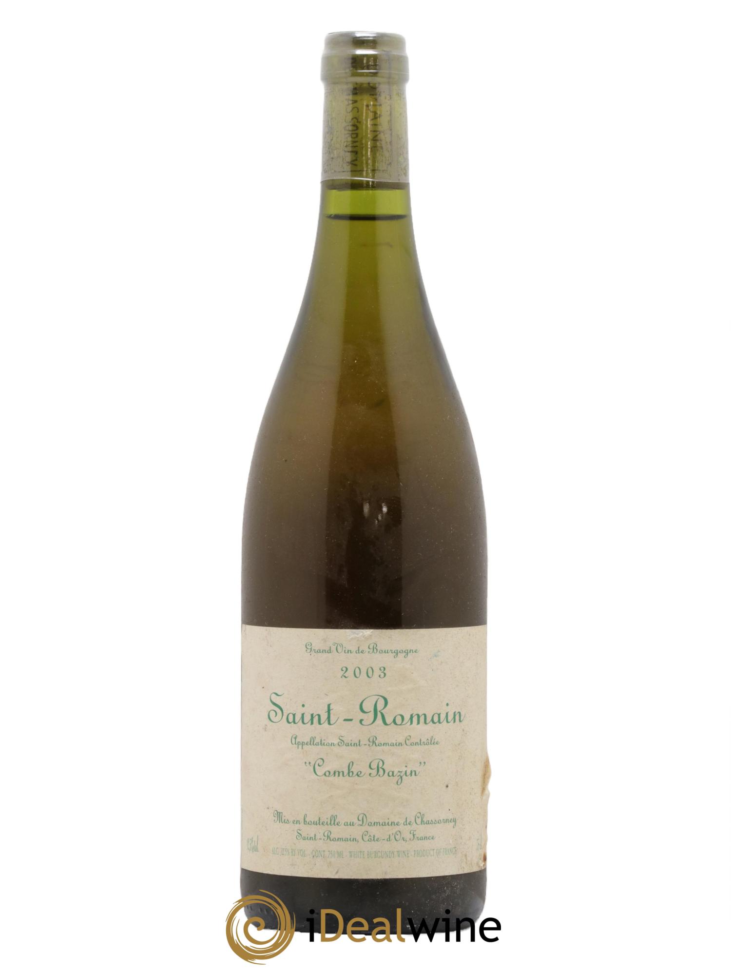 Saint-Romain Combe Bazin Domaine de Chassorney - Frédéric Cossard 2003 - Lot de 1 bouteille - 0