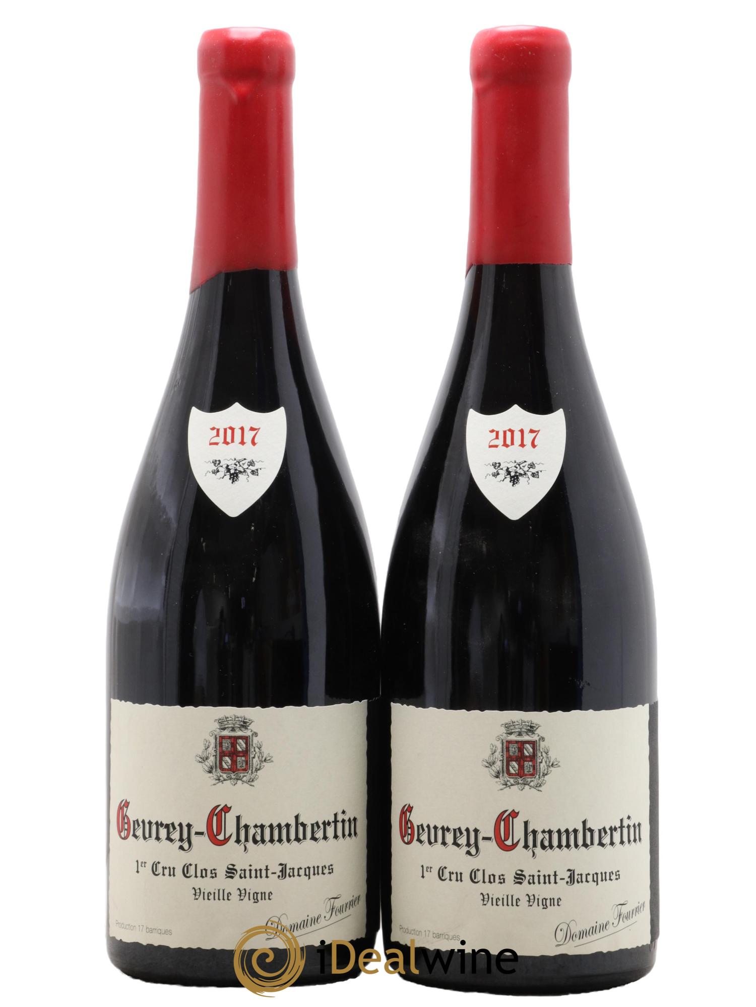 Gevrey-Chambertin 1er Cru Clos Saint-Jacques Vieille Vigne Fourrier (Domaine)  2017 - Lotto di 2 bottiglie - 0