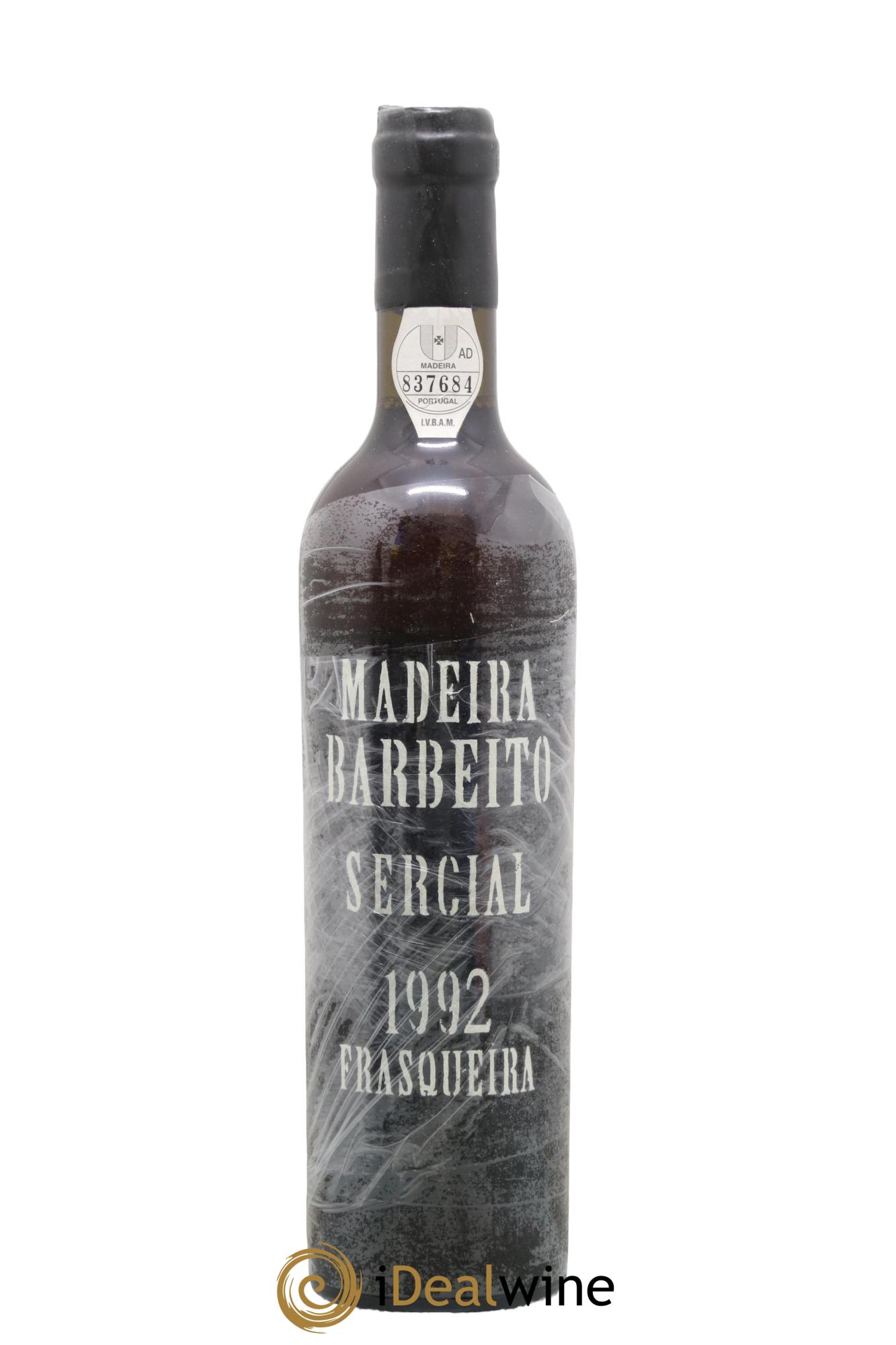 Madère Barbeito Frasqueira Sercial 1992 - Posten von 1 Format 50cl - 0