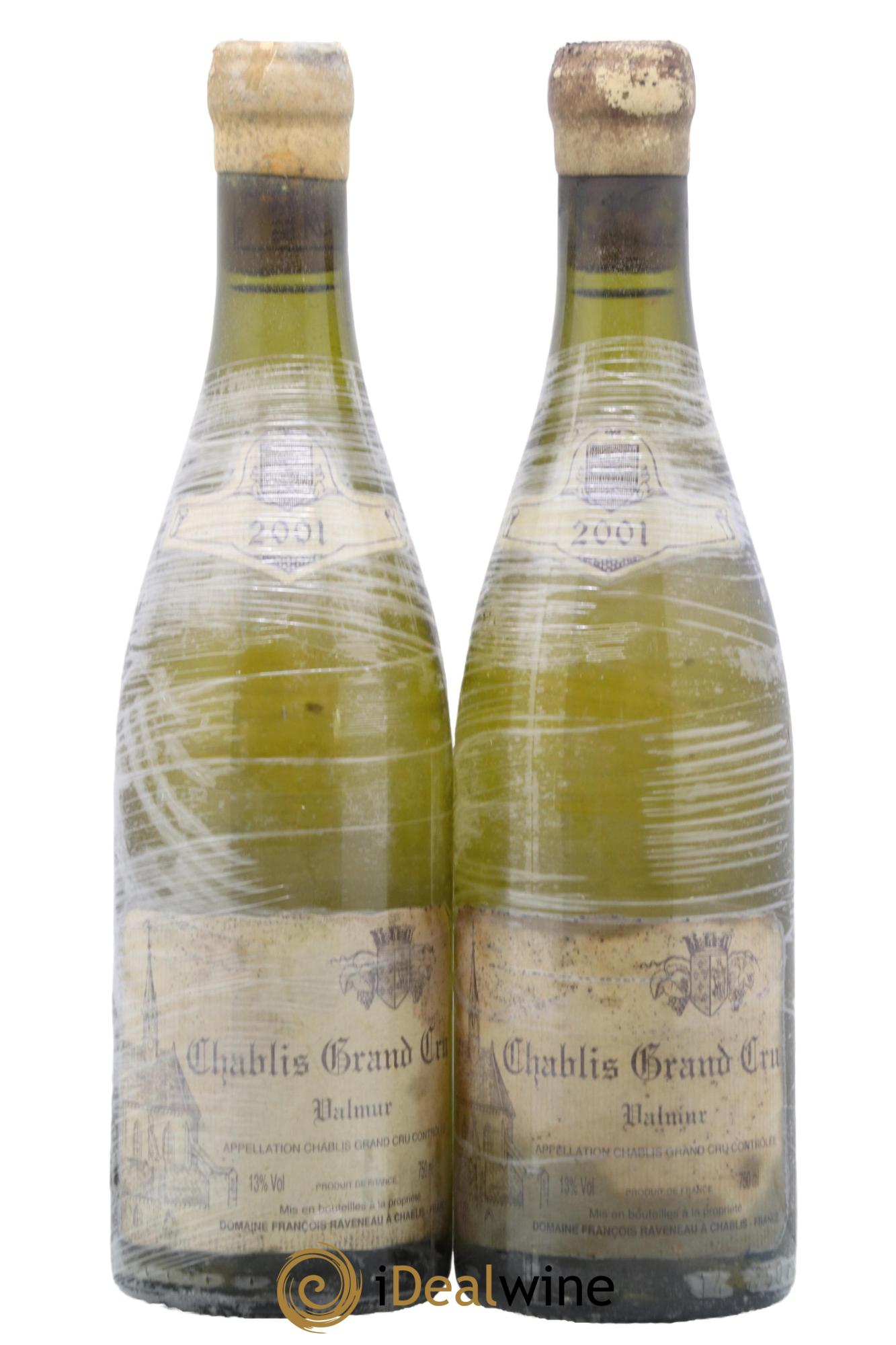 Chablis Grand Cru Valmur Raveneau (Domaine) 2001 - Lot of 2 bottles - 0