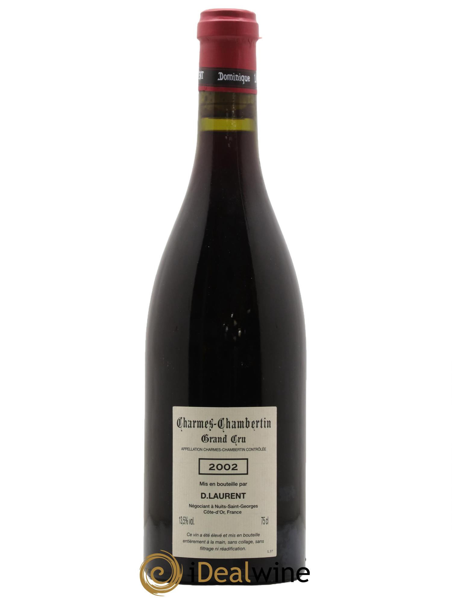 Charmes-Chambertin Grand Cru Vieilles Vignes Dominique Laurent 2002 - Lot of 1 bottle - 1