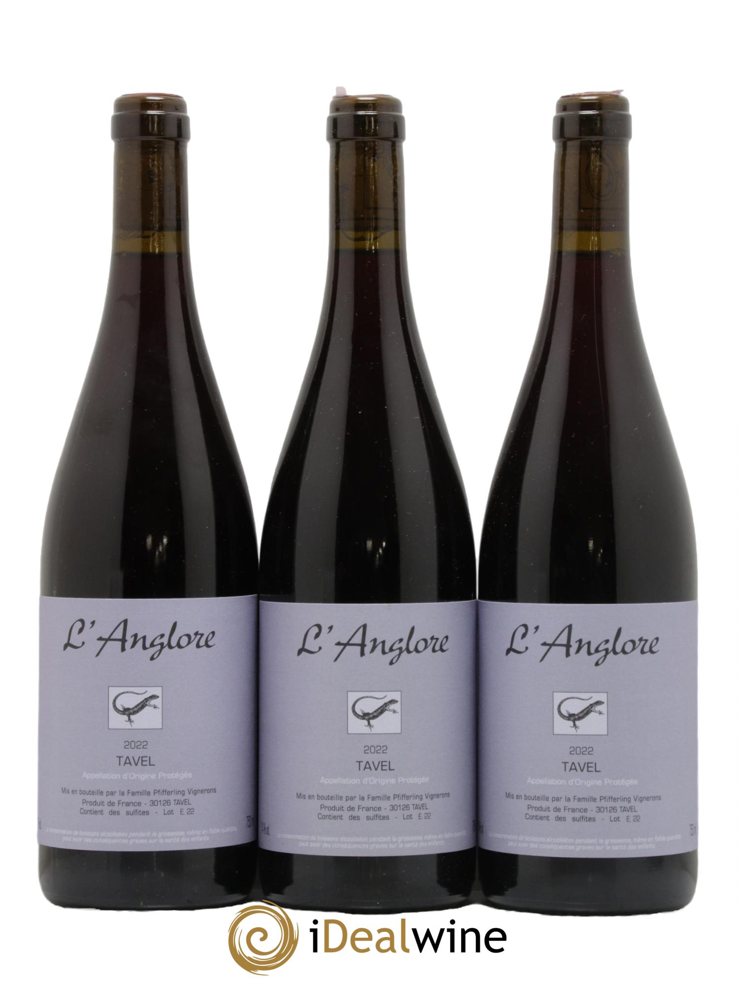 Tavel L'Anglore  2022 - Lot de 3 bouteilles - 0