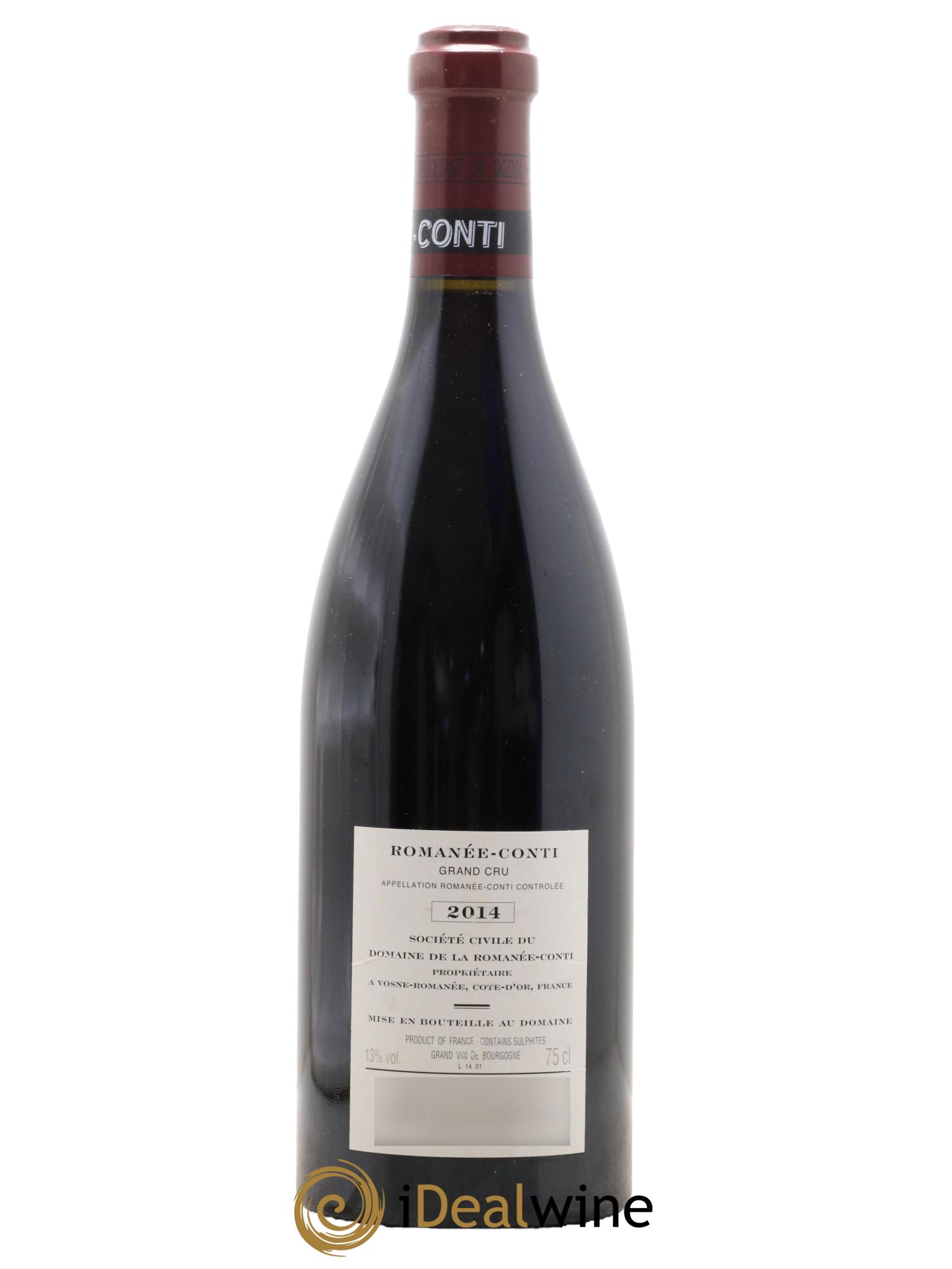 Romanée-Conti Grand Cru Domaine de la Romanée-Conti 2014 - Lot de 1 bouteille - 2