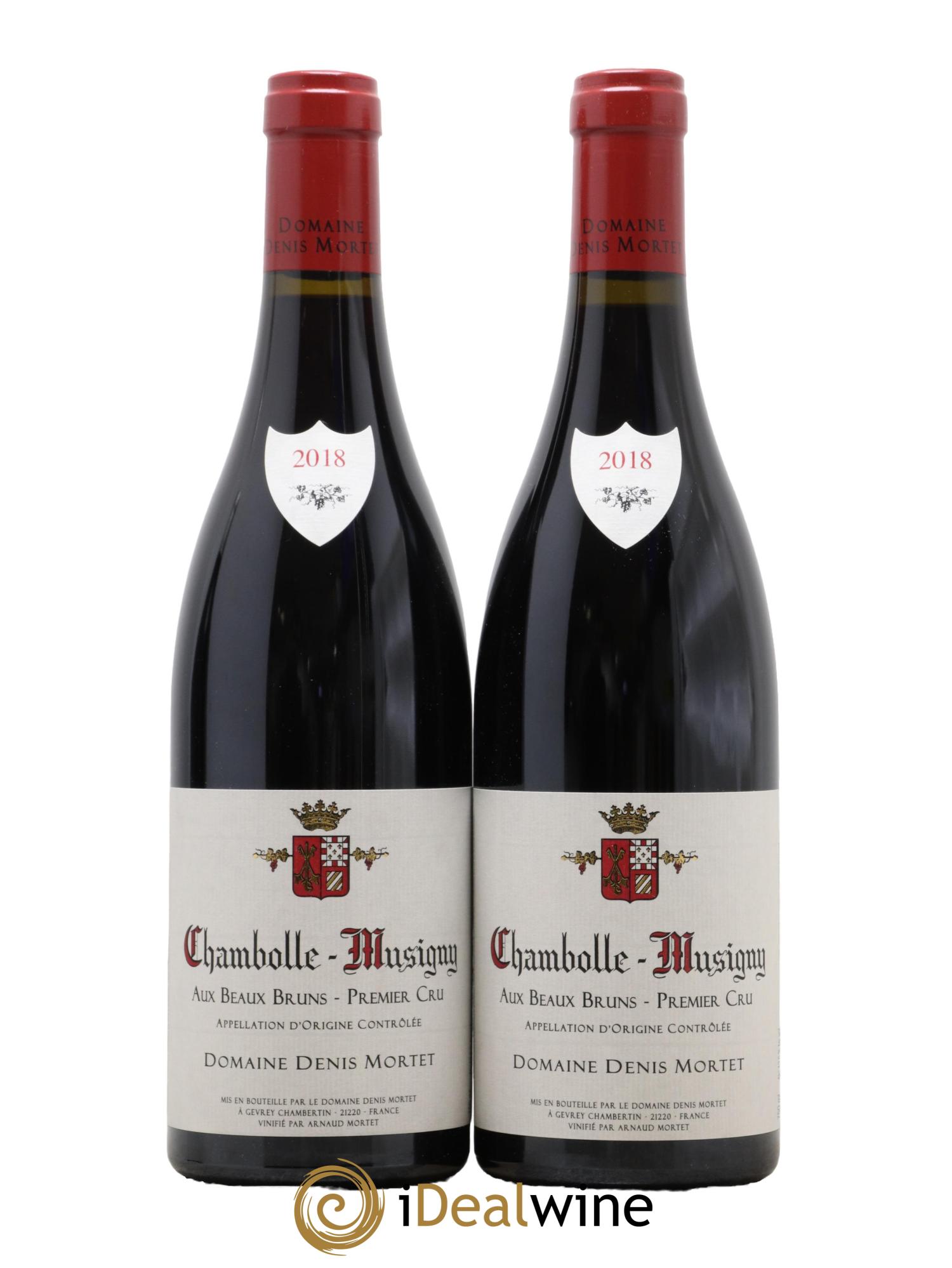 Chambolle-Musigny 1er Cru Aux Beaux Bruns Denis Mortet (Domaine) 2018 - Lot of 2 bottles - 0