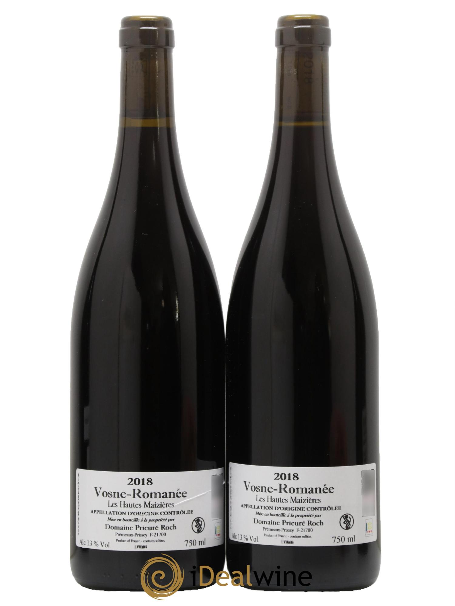 Vosne-Romanée Les Hautes Maizières Prieuré Roch 2018 - Lot de 2 bouteilles - 1