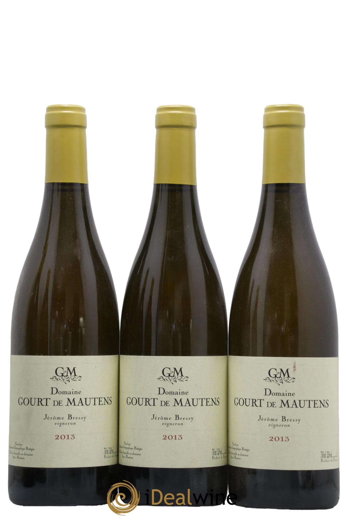 IGP Vaucluse (Vin de Pays de Vaucluse) Domaine Gourt de Mautens - Jérôme Bressy 2013 - Lot of 3 bottles - 0