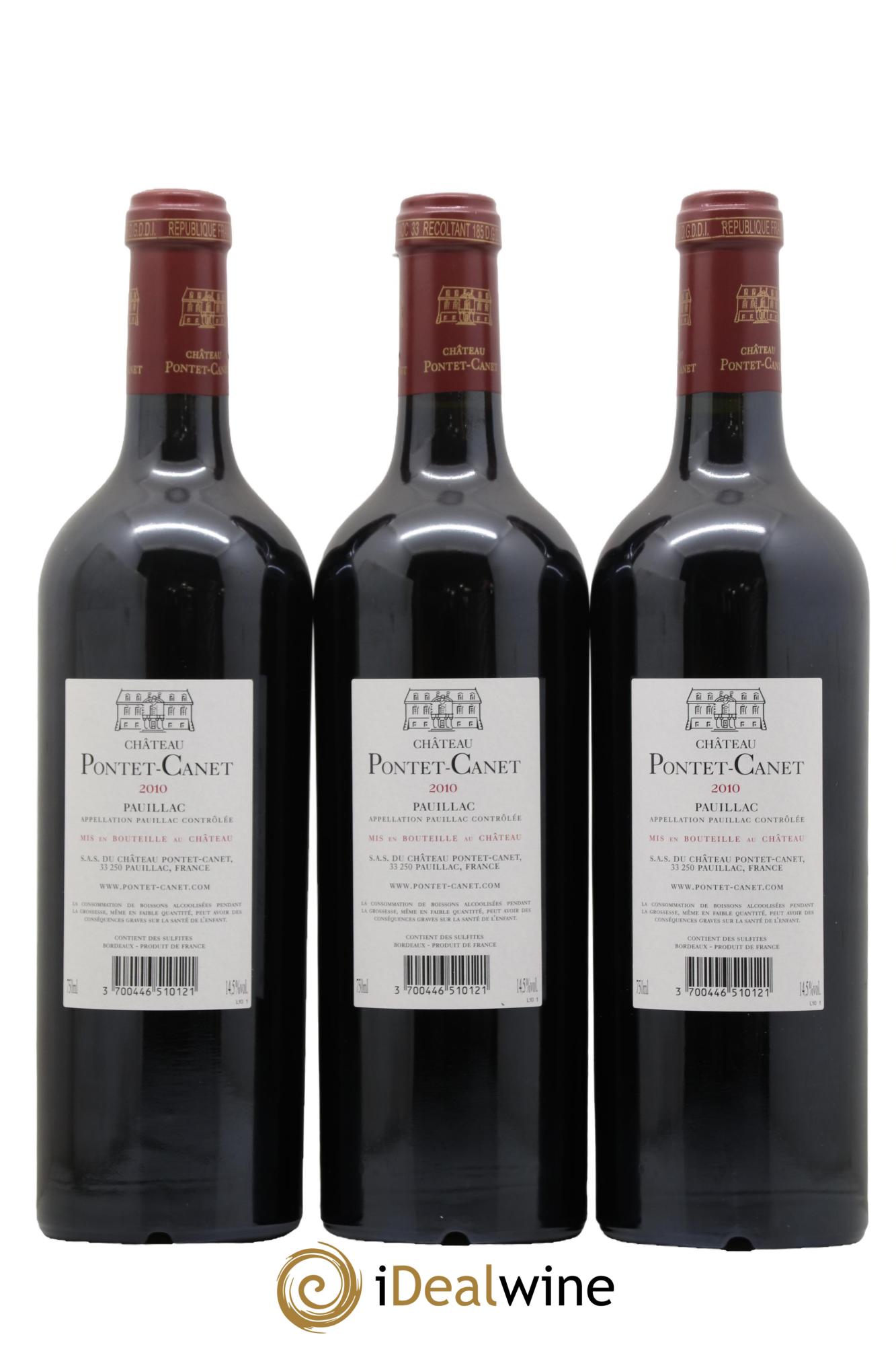 Château Pontet Canet 5ème Grand Cru Classé 2010 - Lot de 6 bouteilles - 4