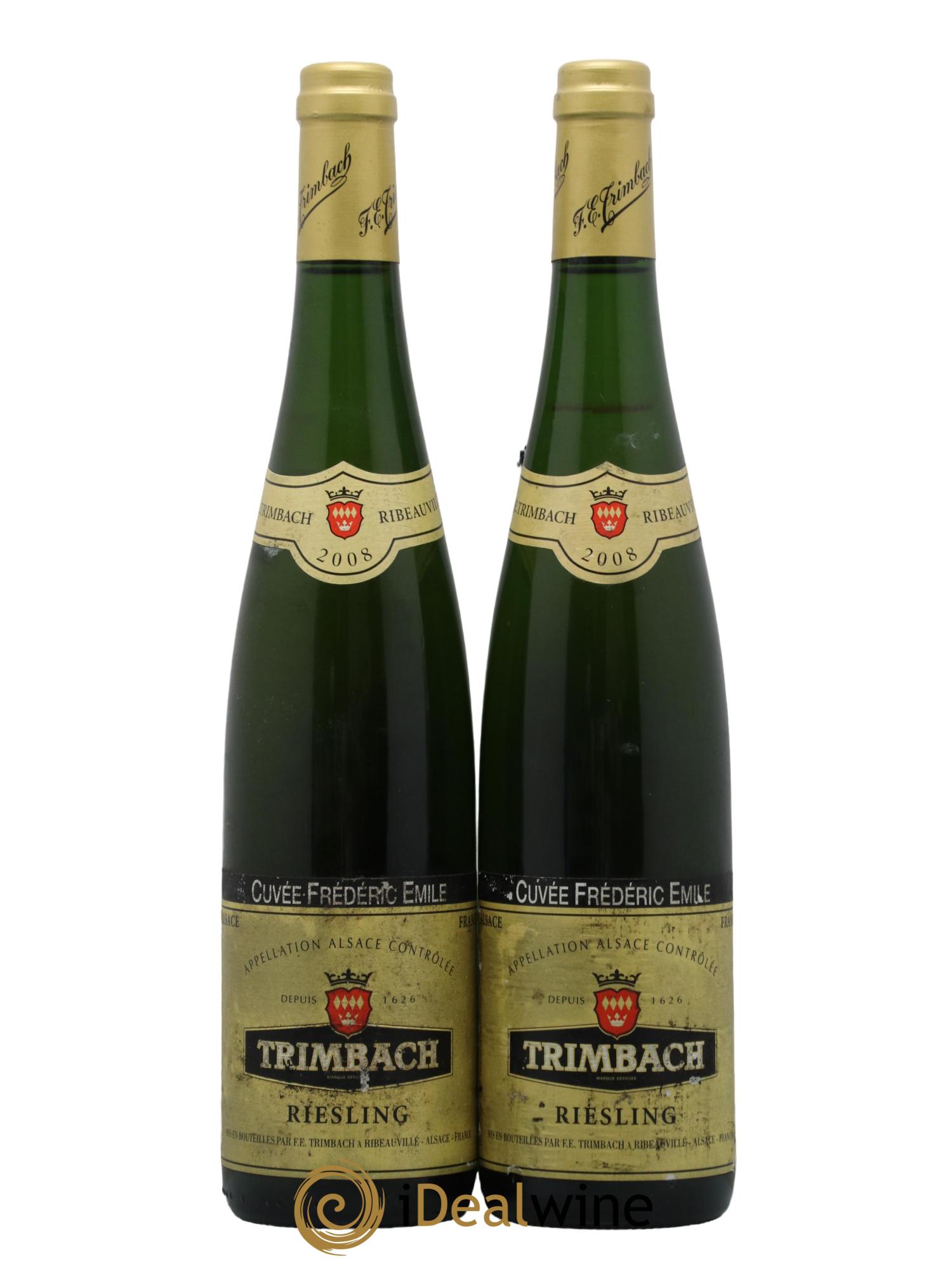 Alsace Riesling Cuvée Frédéric Emile Trimbach (Domaine) 2008 - Posten von 2 Flaschen - 0