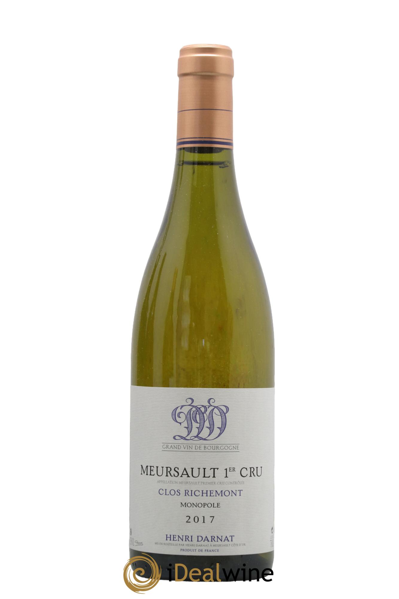 Meursault 1er Cru Clos Richemont Monopole Henri Darnat 2017 - Lot of 1 bottle - 0