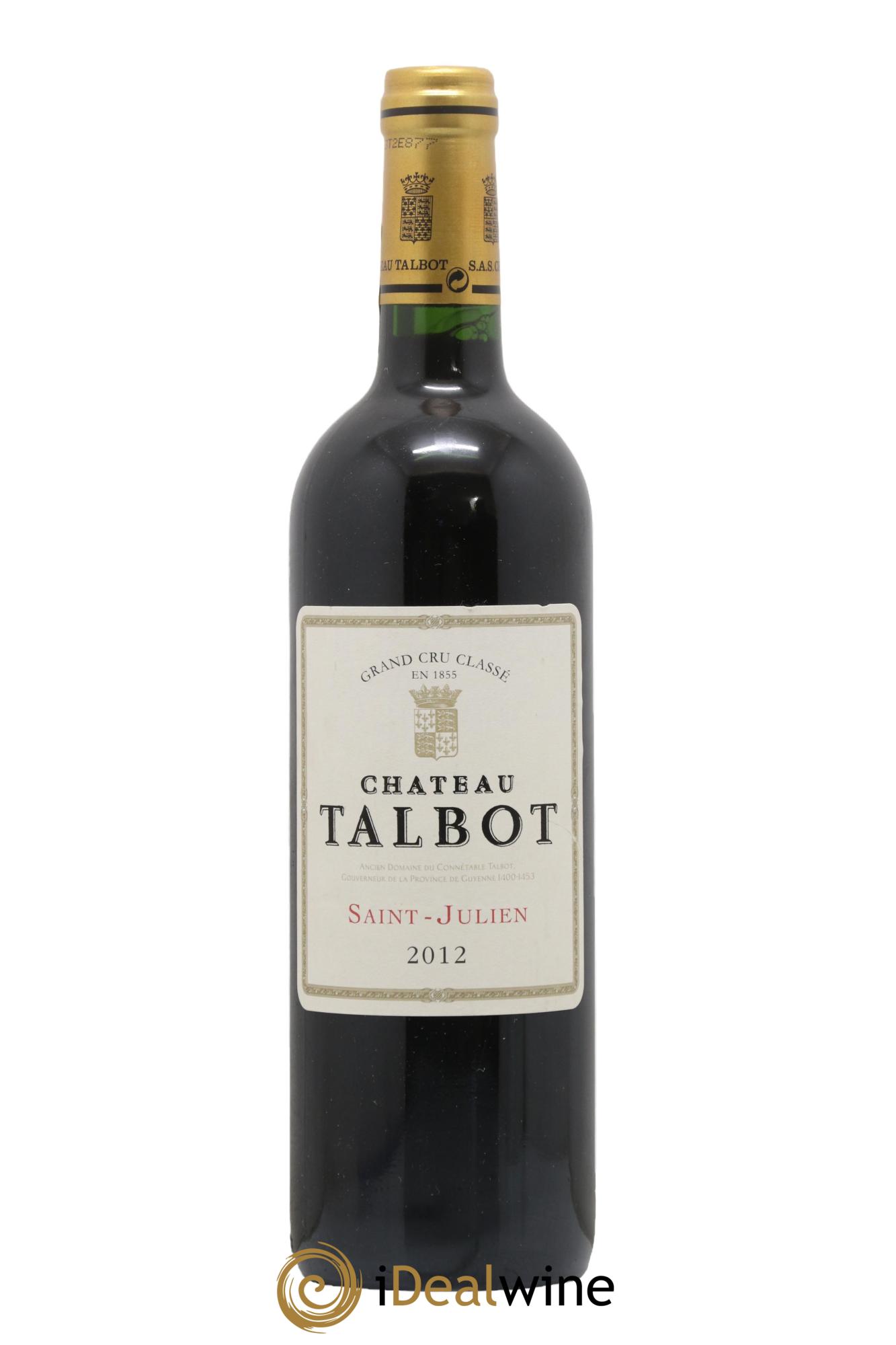 Château Talbot 4ème Grand Cru Classé 2012 - Posten von 1 Flasche - 0