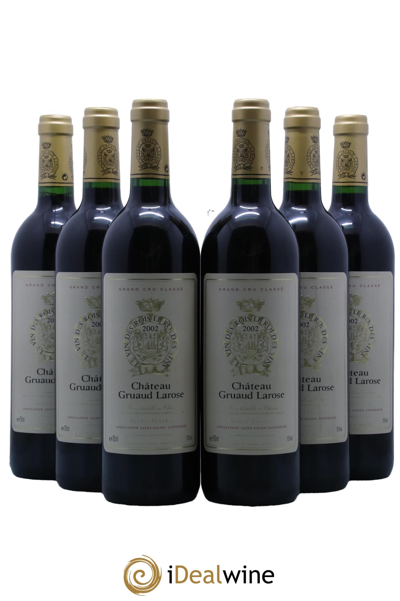 Château Gruaud Larose 2ème Grand Cru Classé  2002 - Lot de 6 bouteilles - 0