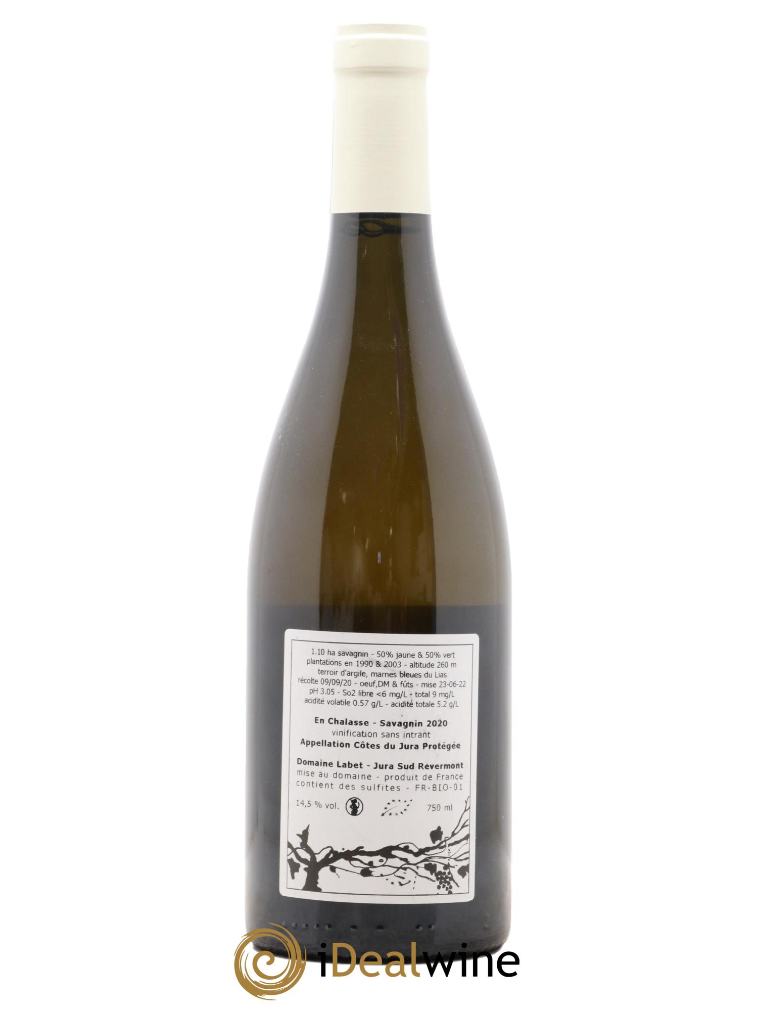 Côtes du Jura Fleur de Savagnin En Chalasse Romain - Julien  - Charline Labet 2020 - Lot of 1 bottle - 1