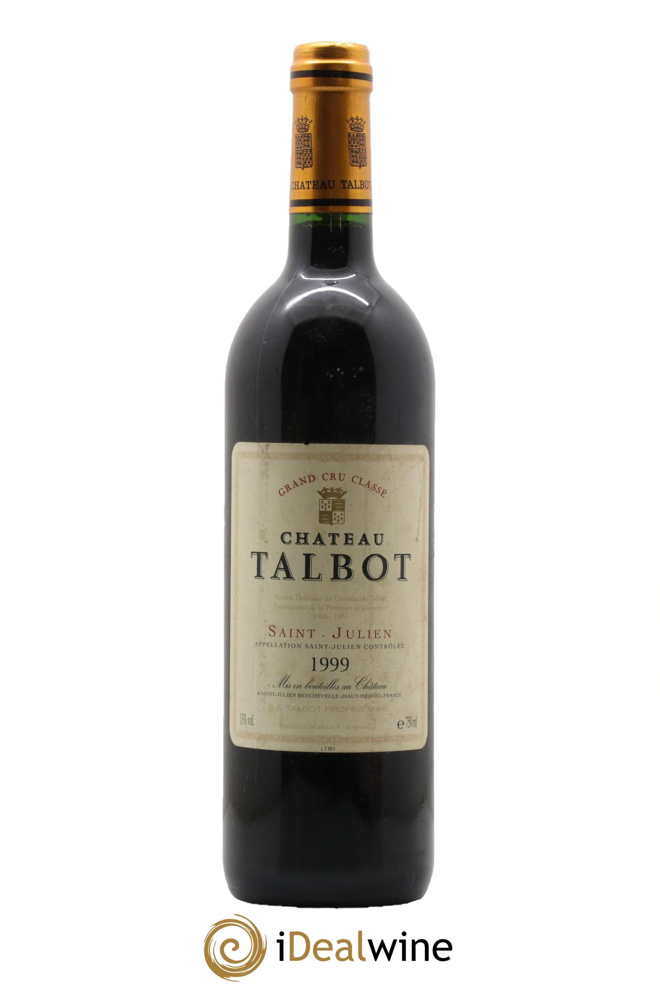 Château Talbot 4ème Grand Cru Classé 1999 - Lot of 1 bottle - 0