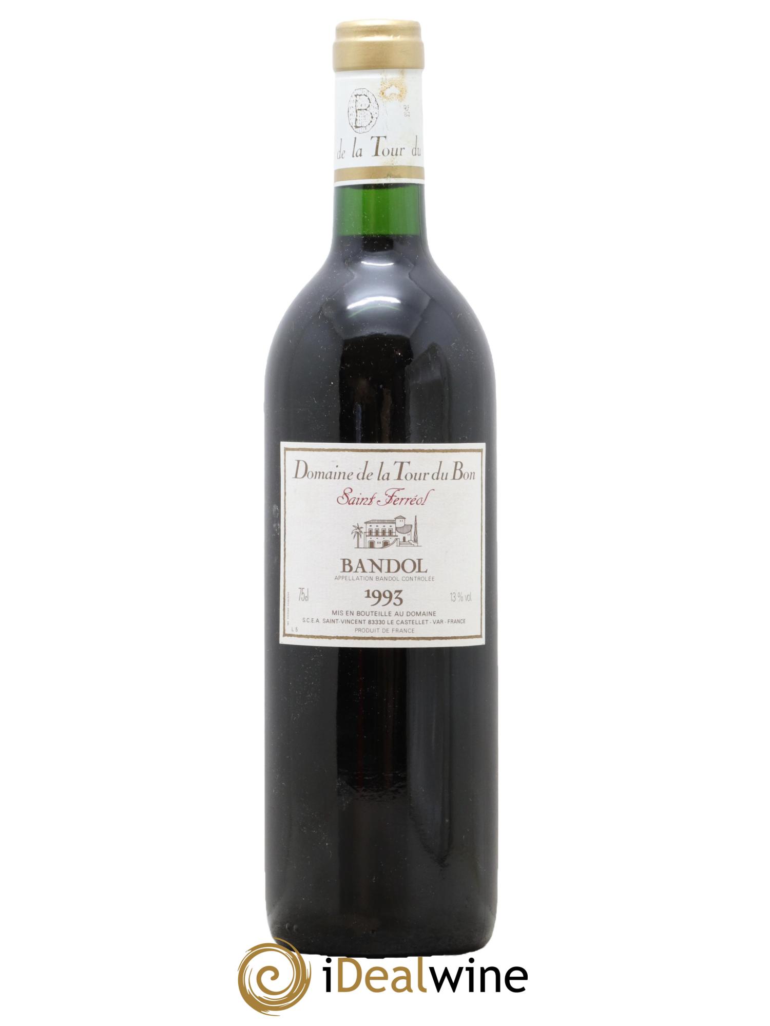 Bandol La Tour du Bon Saint Ferréol Agnès Henry 1993 - Posten von 1 Flasche - 0