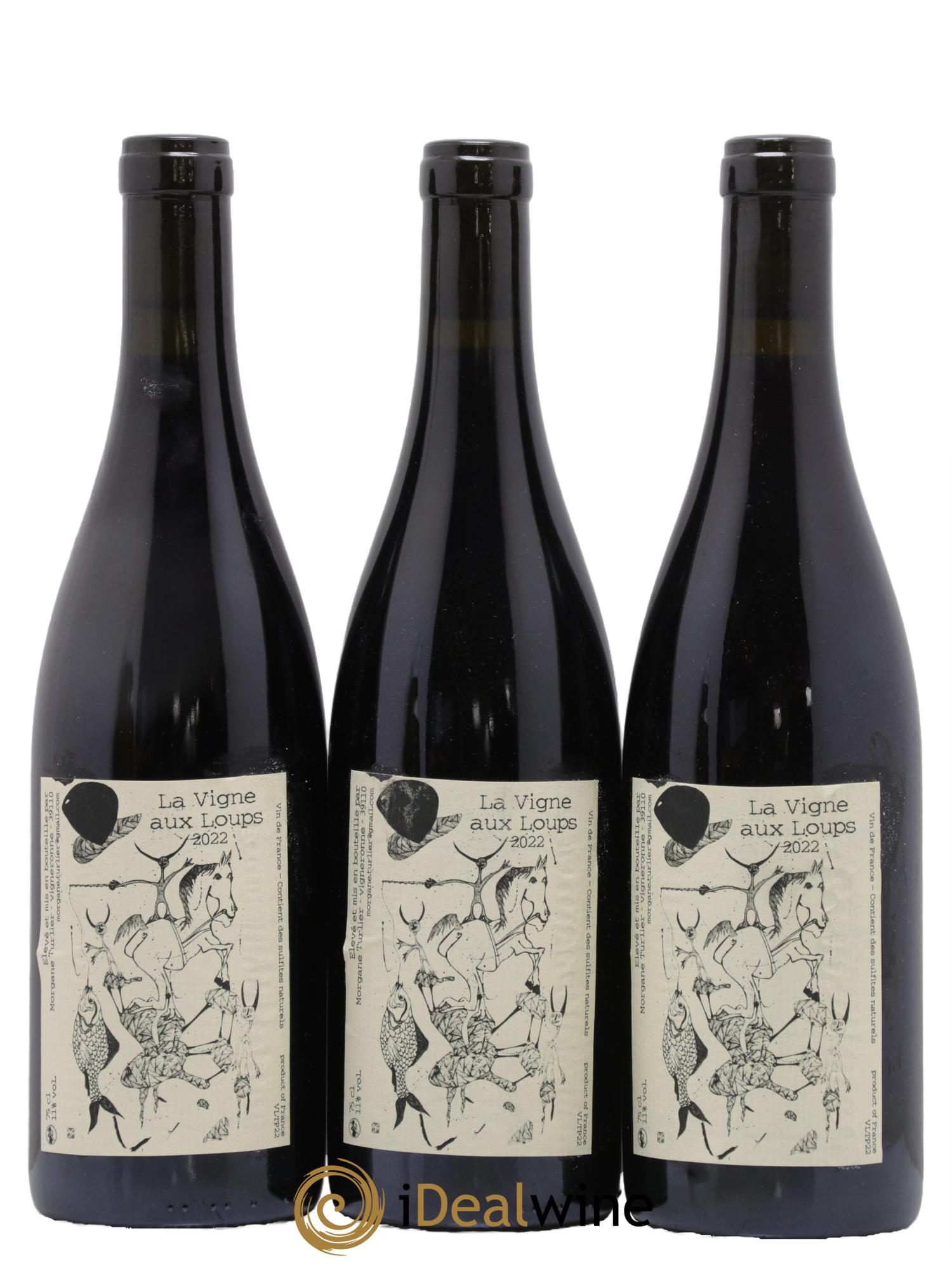 Vin de France La Vigne aux Loups Morgane Turlier 2022 - Lot de 3 bouteilles - 0