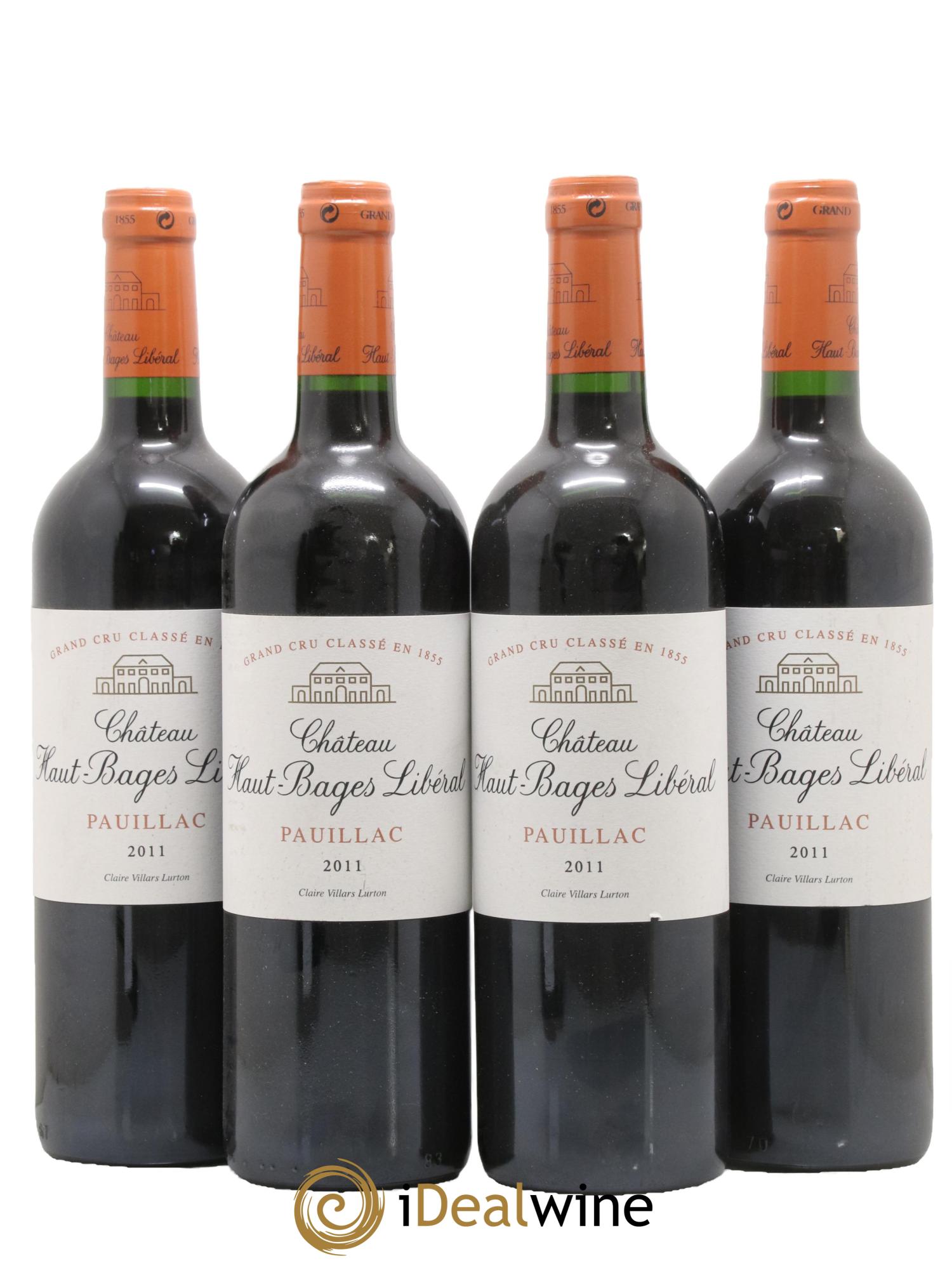 Château Haut Bages Libéral 5ème Grand Cru Classé 2011 - Lotto di 4 bottiglie - 0