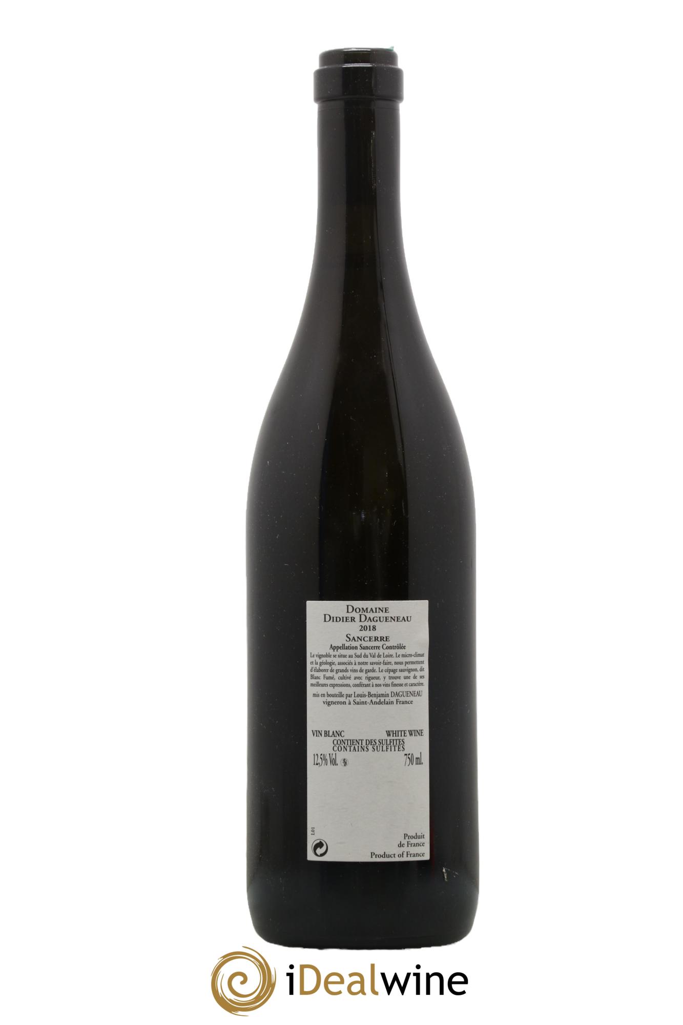 Sancerre En Chailloux Dagueneau 2018 - Lot de 1 bouteille - 1