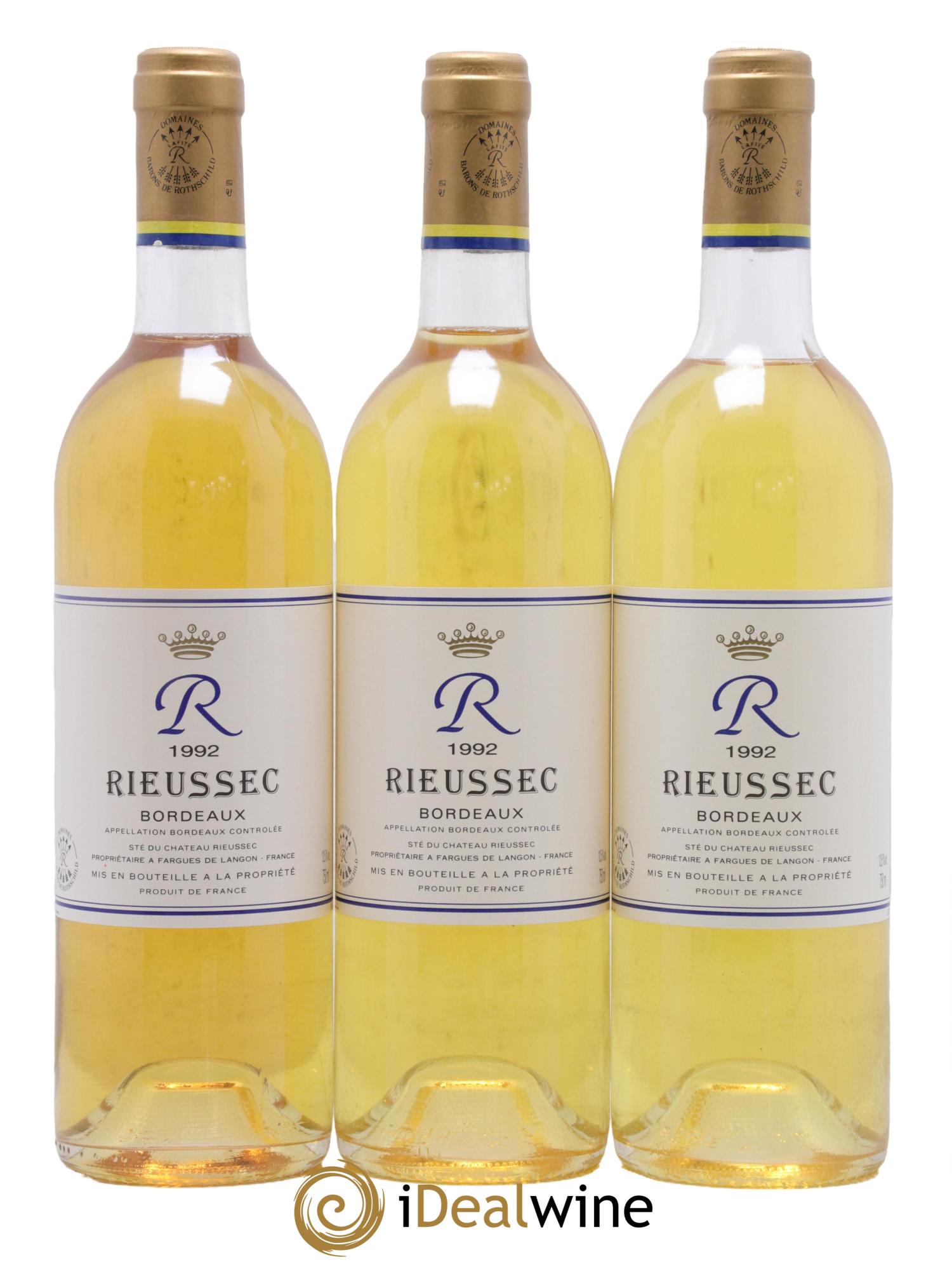 R de Rieussec 1992 - Lot de 12 bouteilles - 4