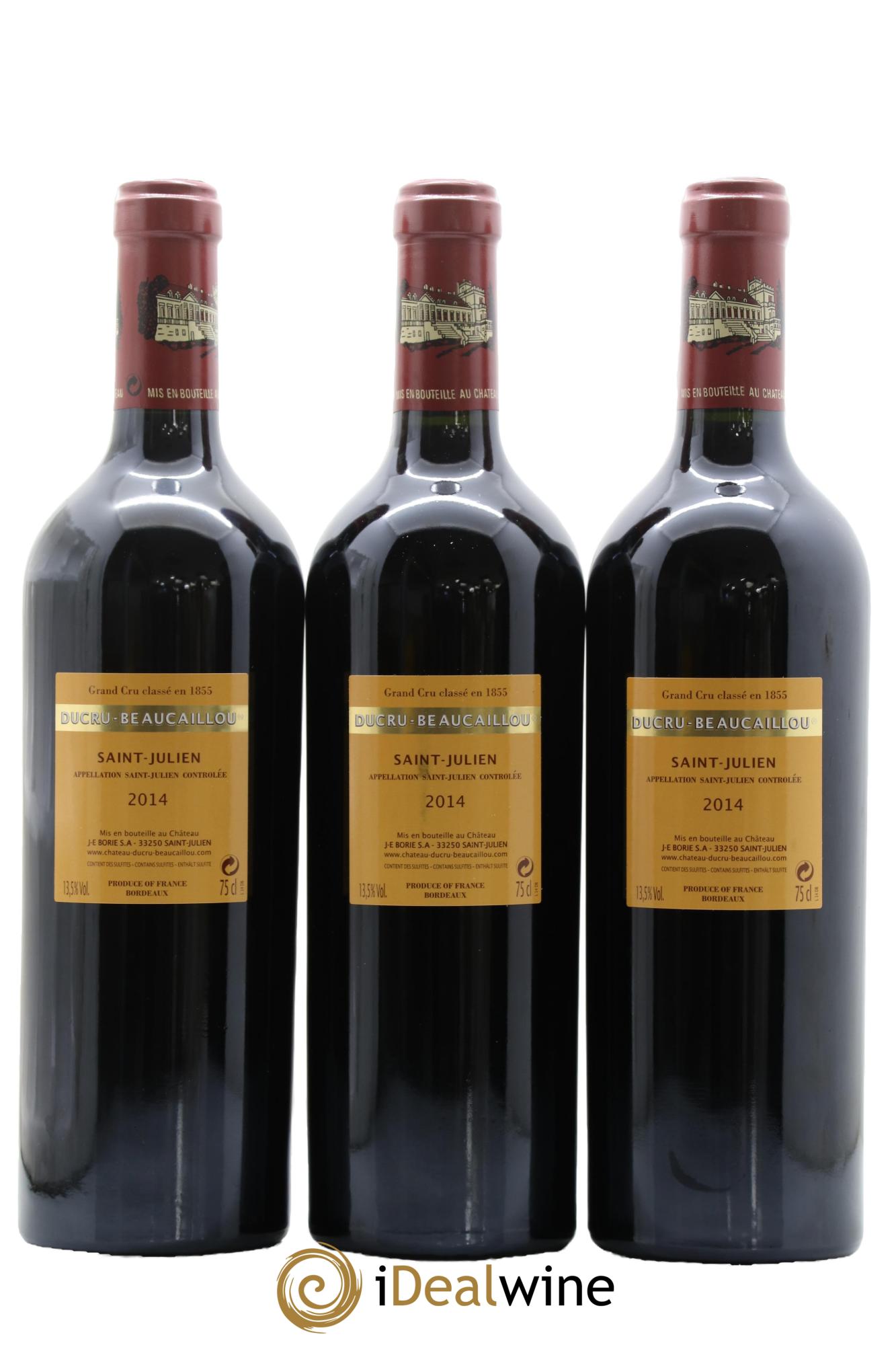 Château Ducru Beaucaillou 2ème Grand Cru Classé 2014 - Lot of 3 bottles - 1