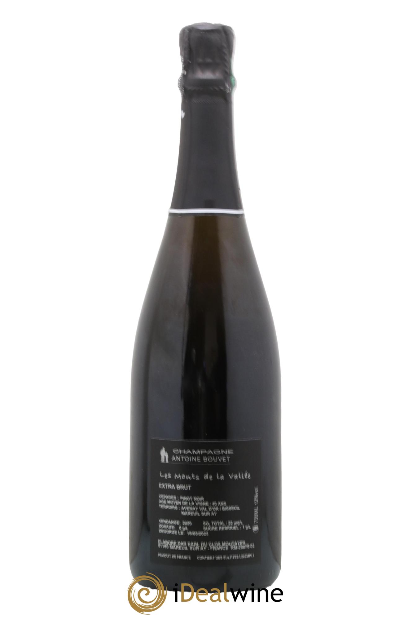 Les Monts de la Vallée Blanc de Noirs Brut Antoine Bouvet 2020 - Lot de 1 bouteille - 1