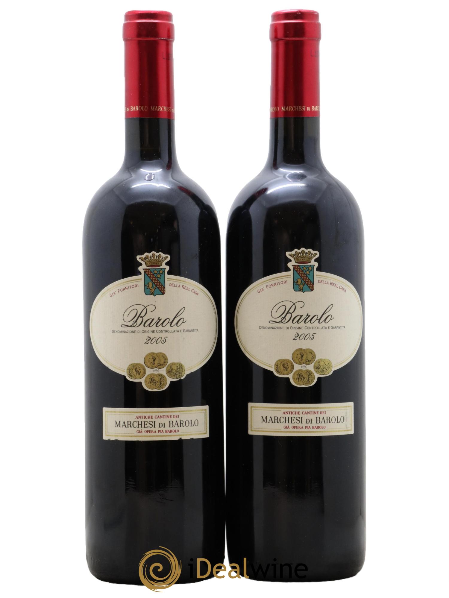 Barolo DOCG Marchesi Di Barolo 2005 - Lot of 2 bottles - 0