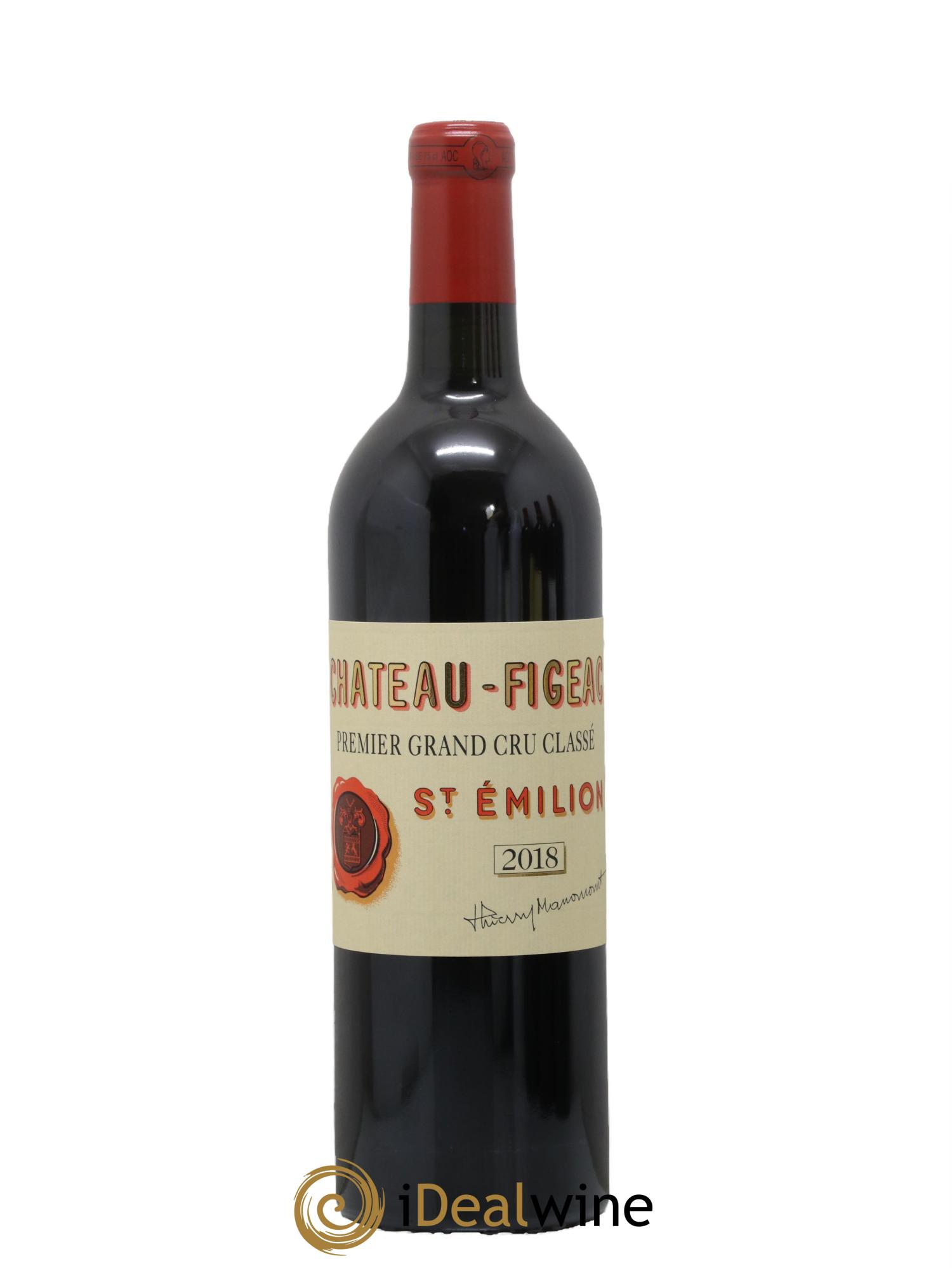 Château Figeac 1er Grand Cru Classé A  2018 - Lot de 1 bouteille - 0