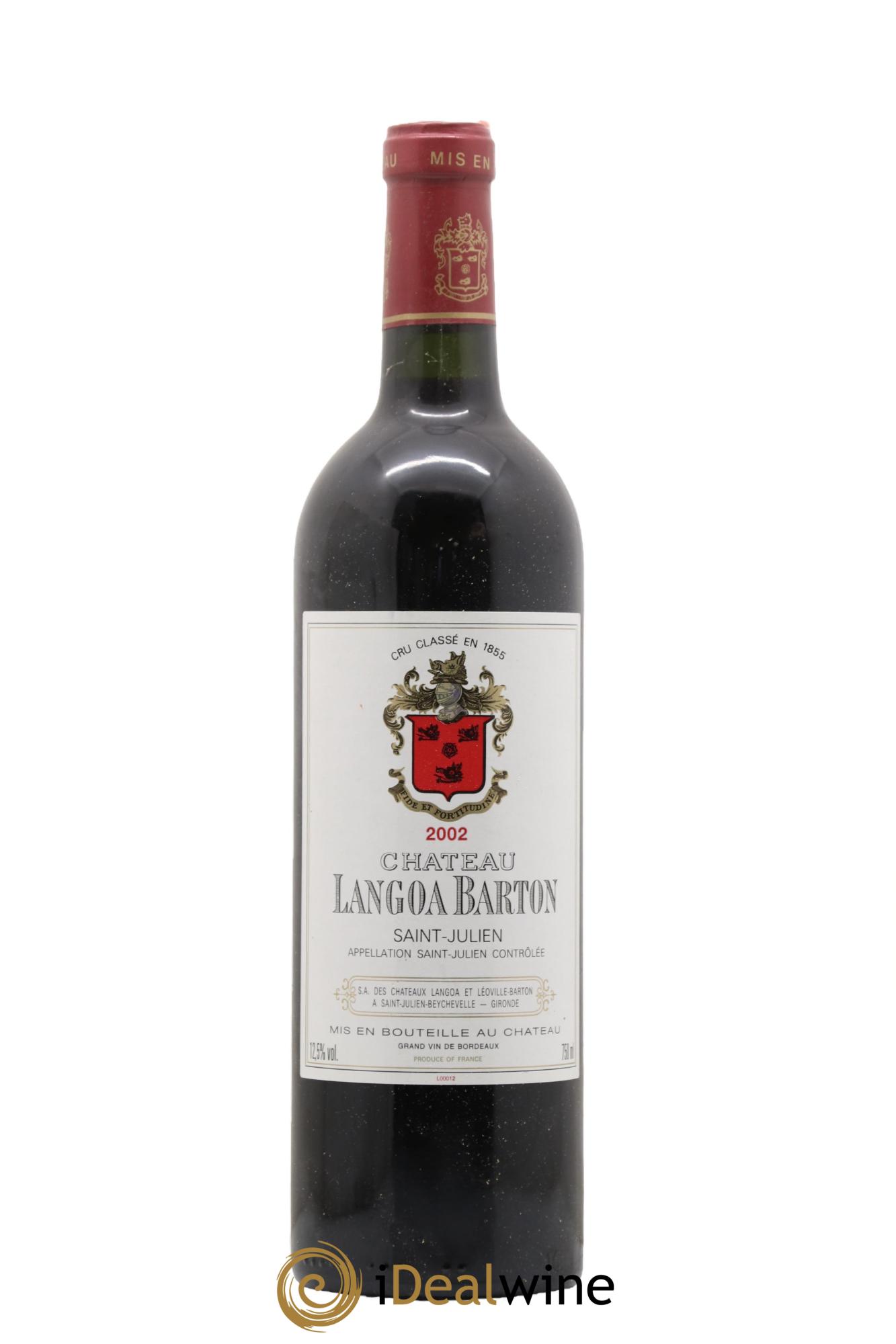 Château Langoa Barton 3ème Grand Cru Classé 2002 - Lot of 1 bottle - 0