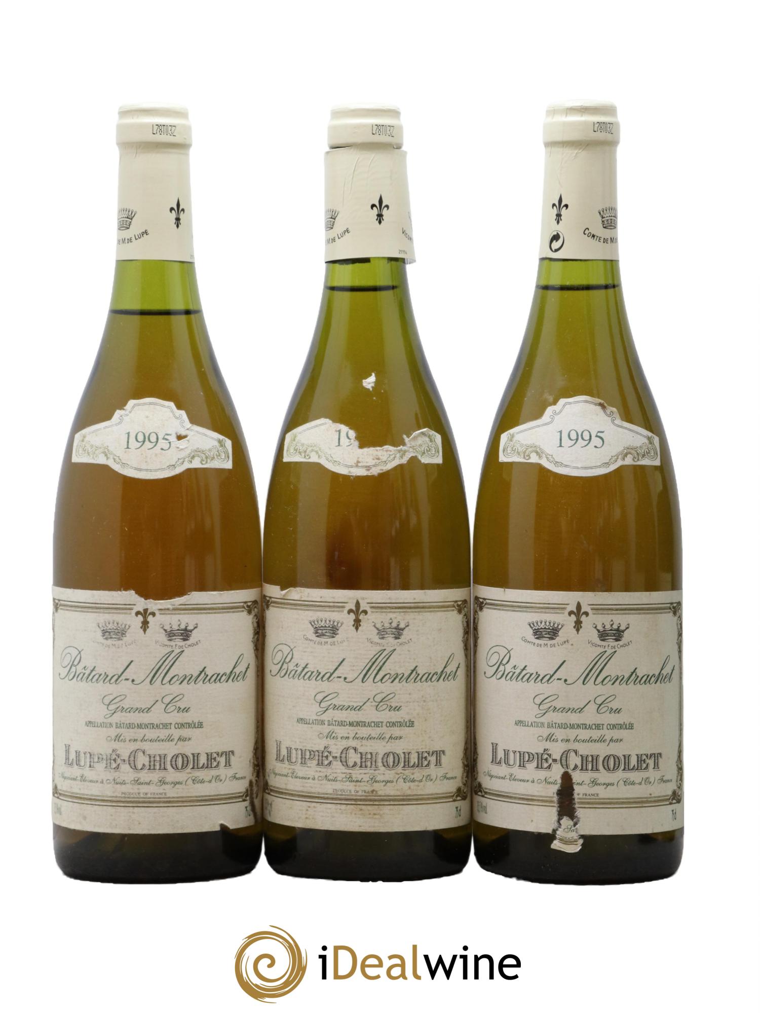 Bâtard-Montrachet Grand Cru Lupe Cholet 1995 - Lotto di 3 bottiglie - 0