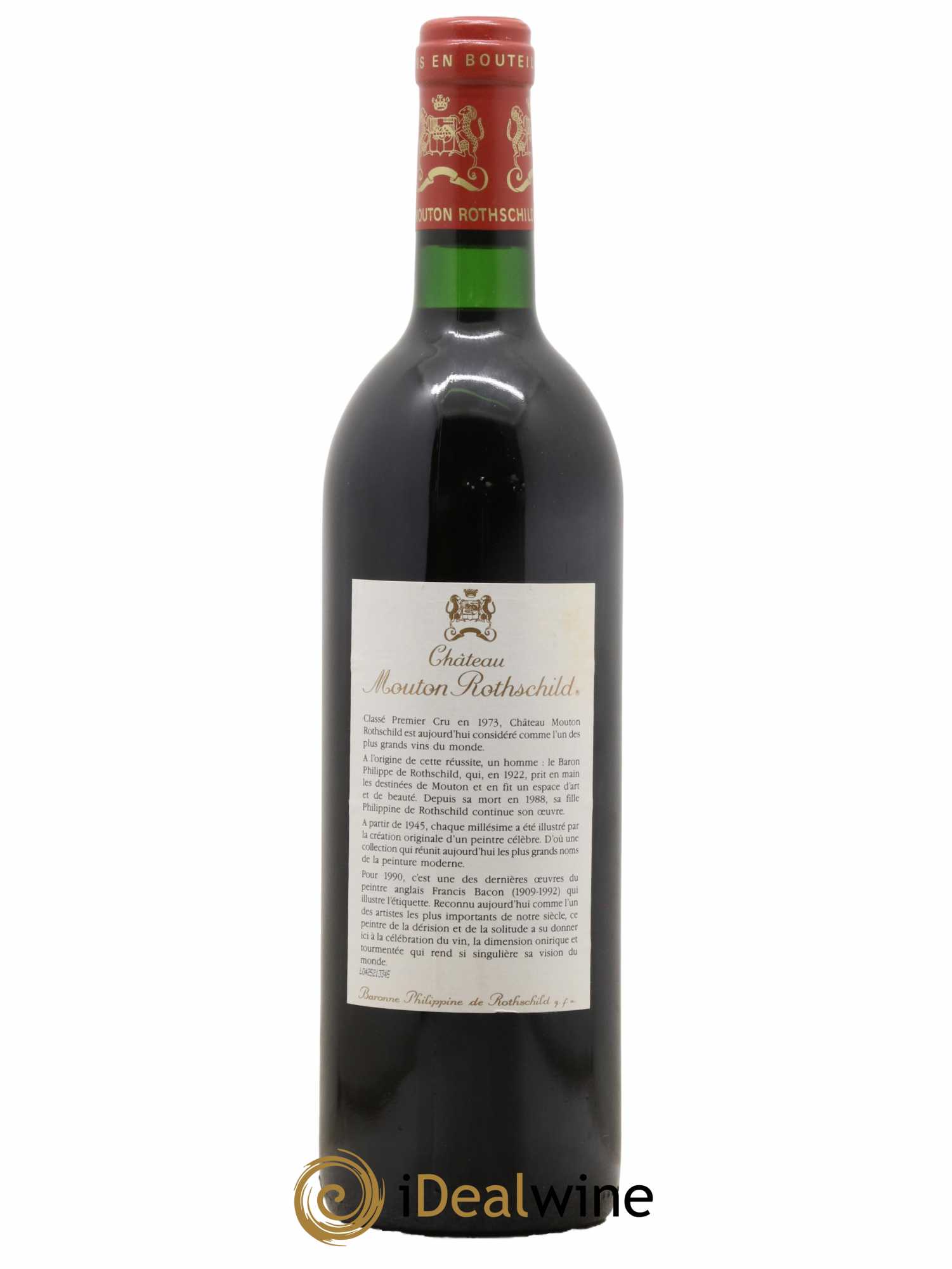 Château Mouton Rothschild 1er Grand Cru Classé  1990 - Lot de 1 bouteille - 1