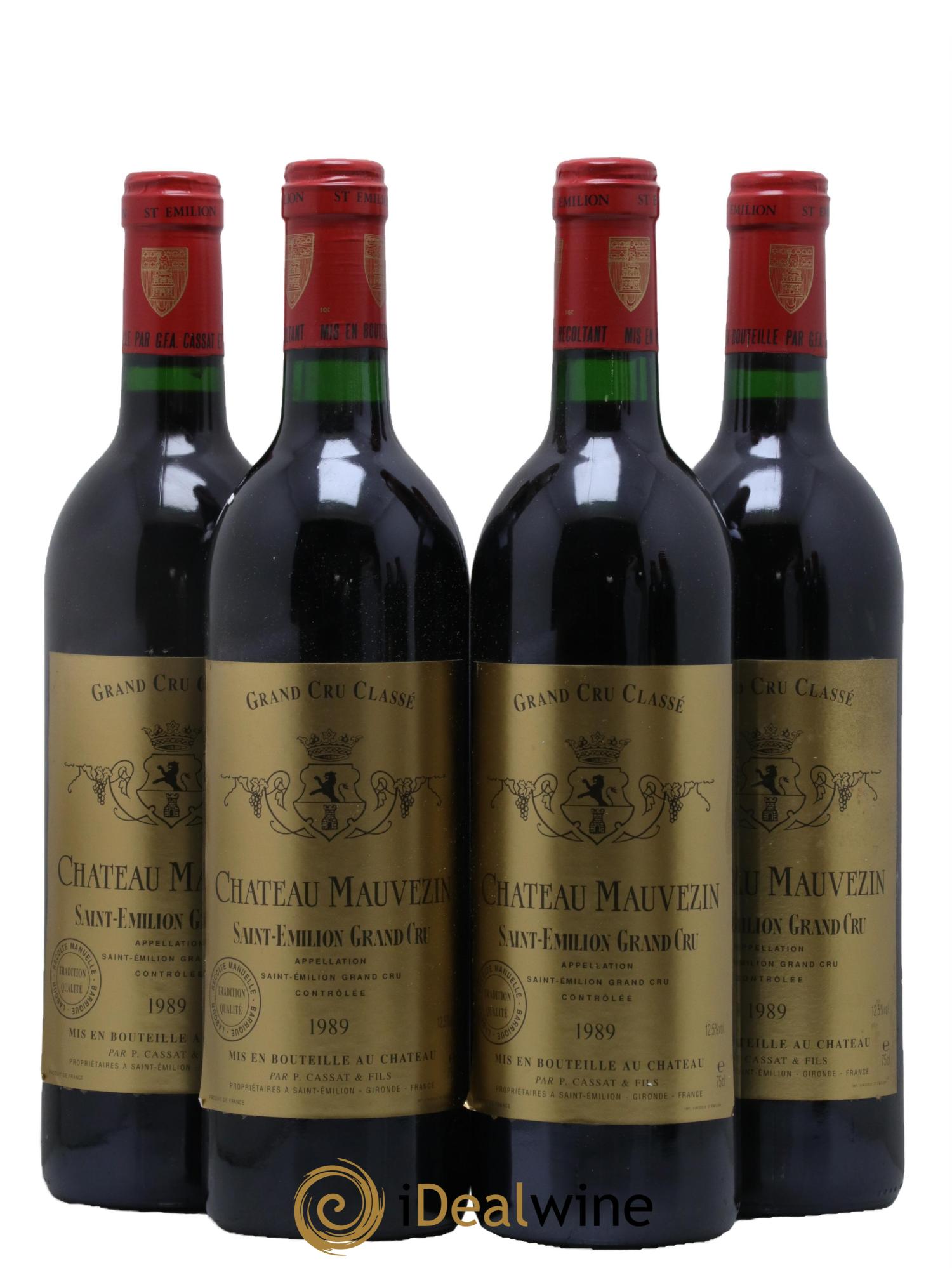 Château Mauvezin 1989 - Lot of 4 bottles - 0