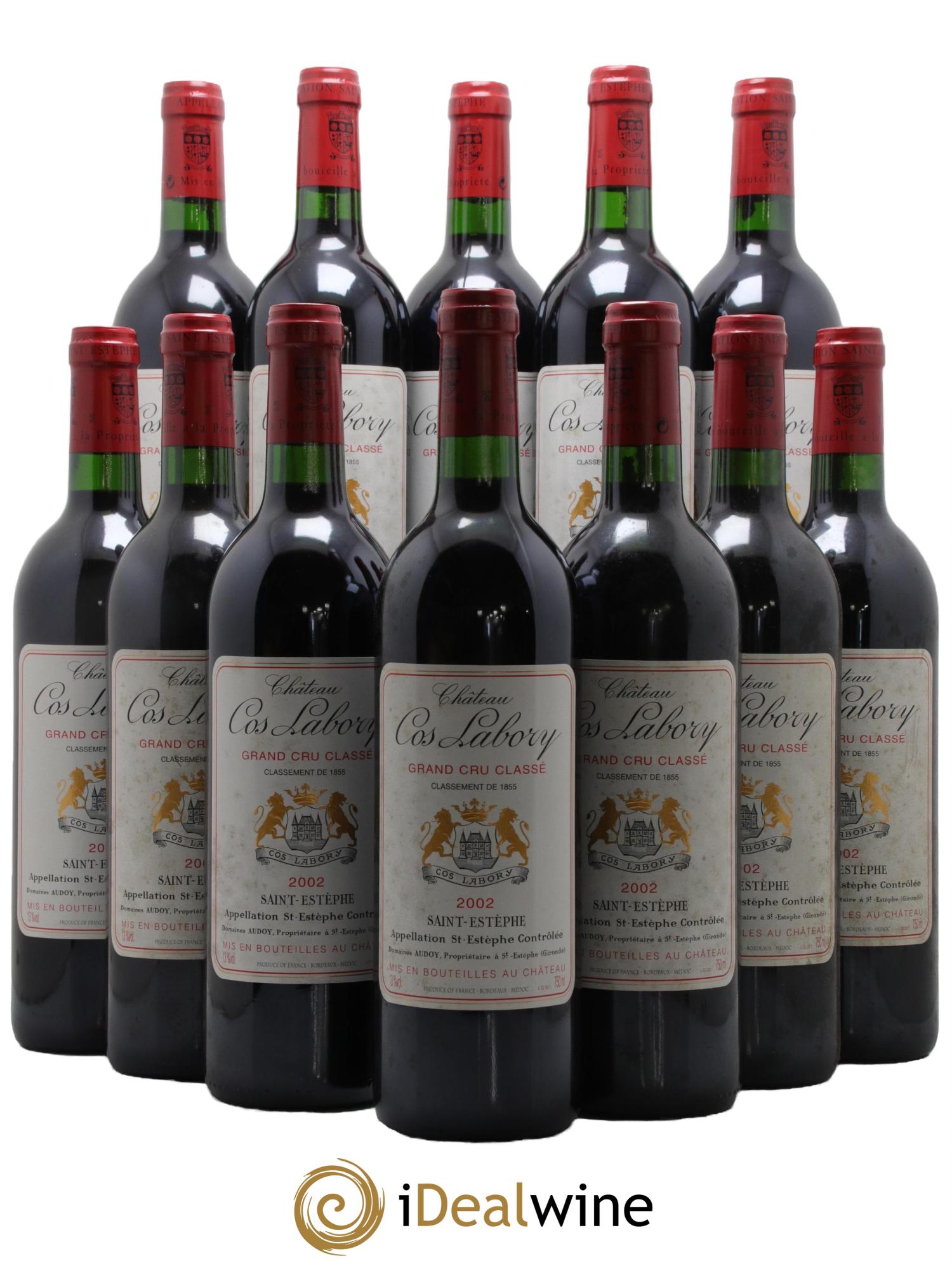 Château Cos Labory 5ème Grand Cru Classé 2002 - Lot of 12 bottles - 0