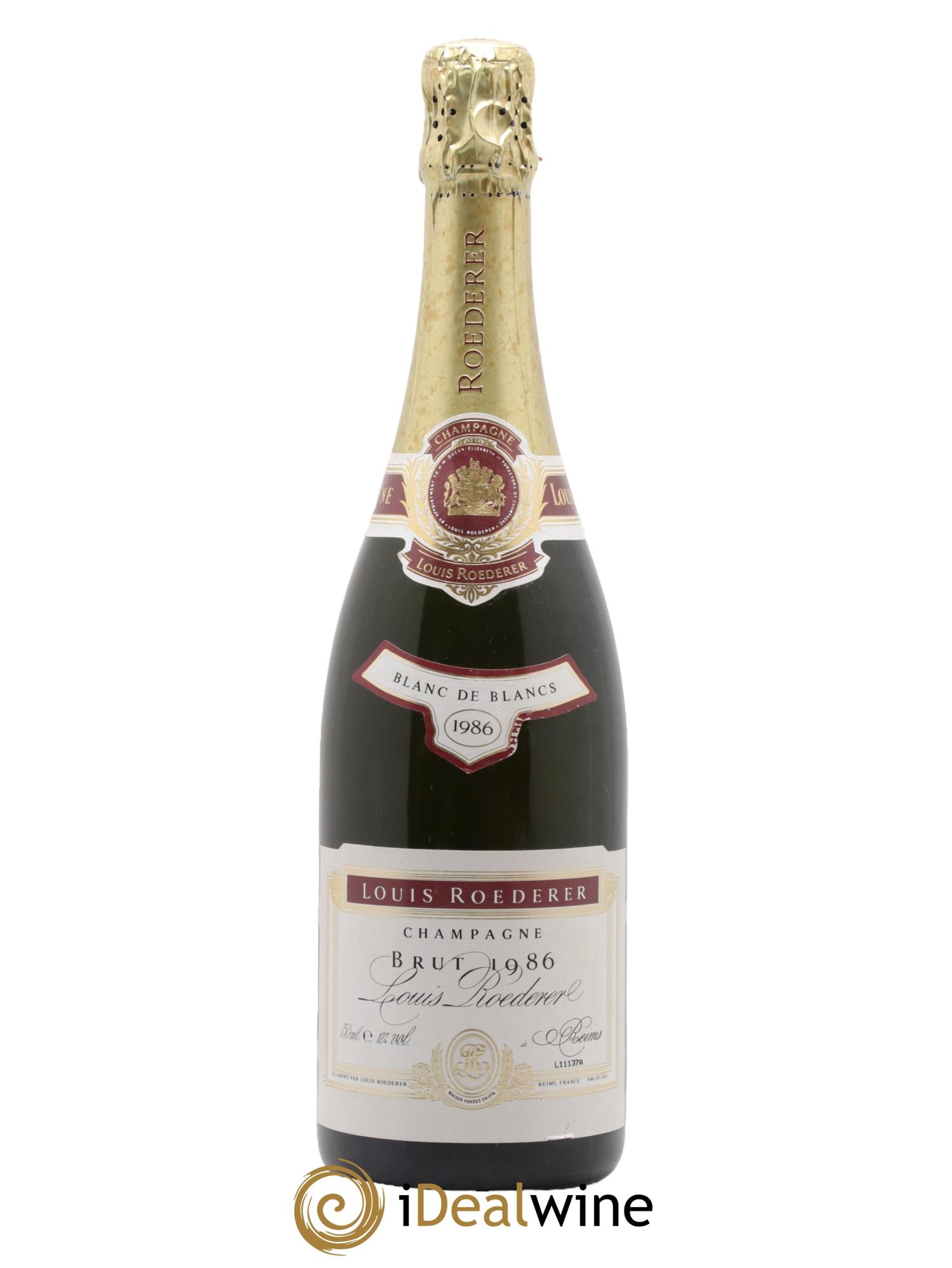 Blanc de Blancs Brut Louis Roederer 1986 - Lotto di 1 bottiglia - 0