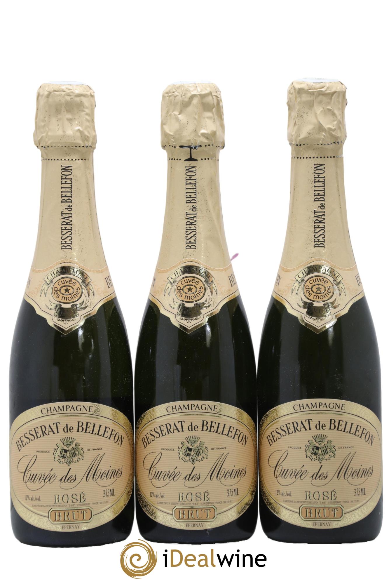 Cuvée des Moines Besserat de Bellefon  - Lot of 3 half-bottles - 0