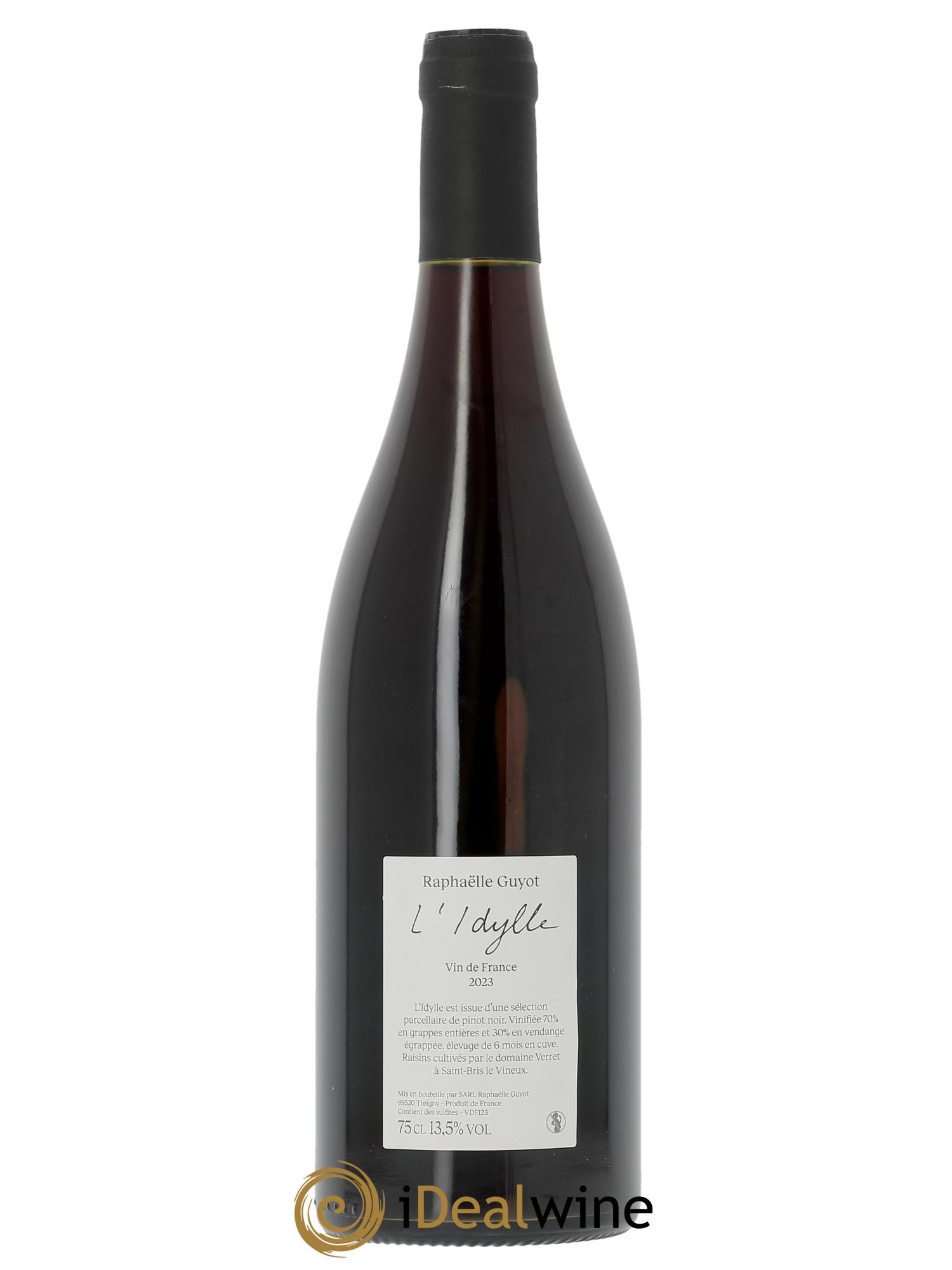 Vin de France L'Idylle Raphaelle Guyot  2023 - Lot de 1 bouteille - 1