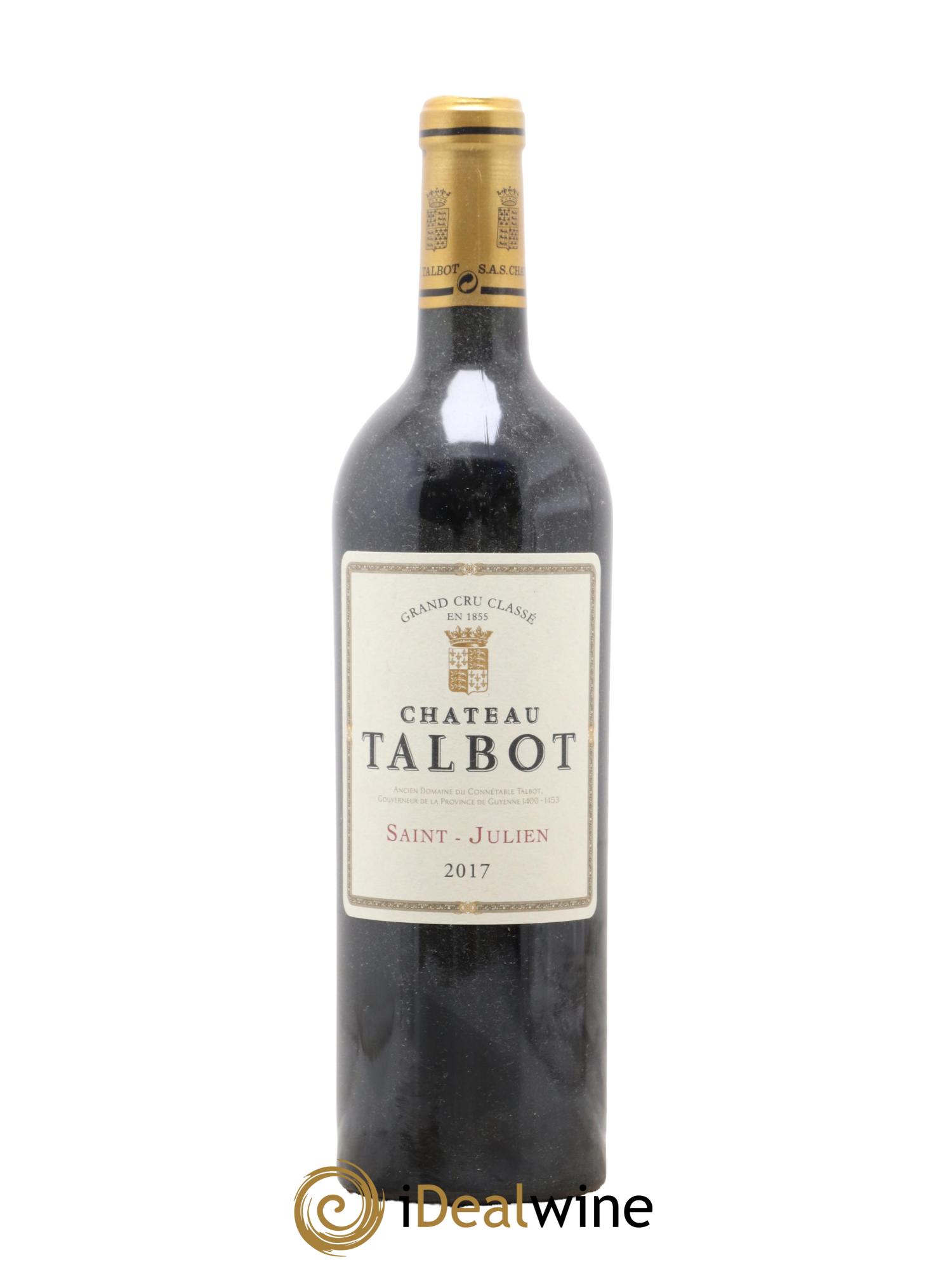 Château Talbot 4ème Grand Cru Classé 2017 - Lot of 1 bottle - 0