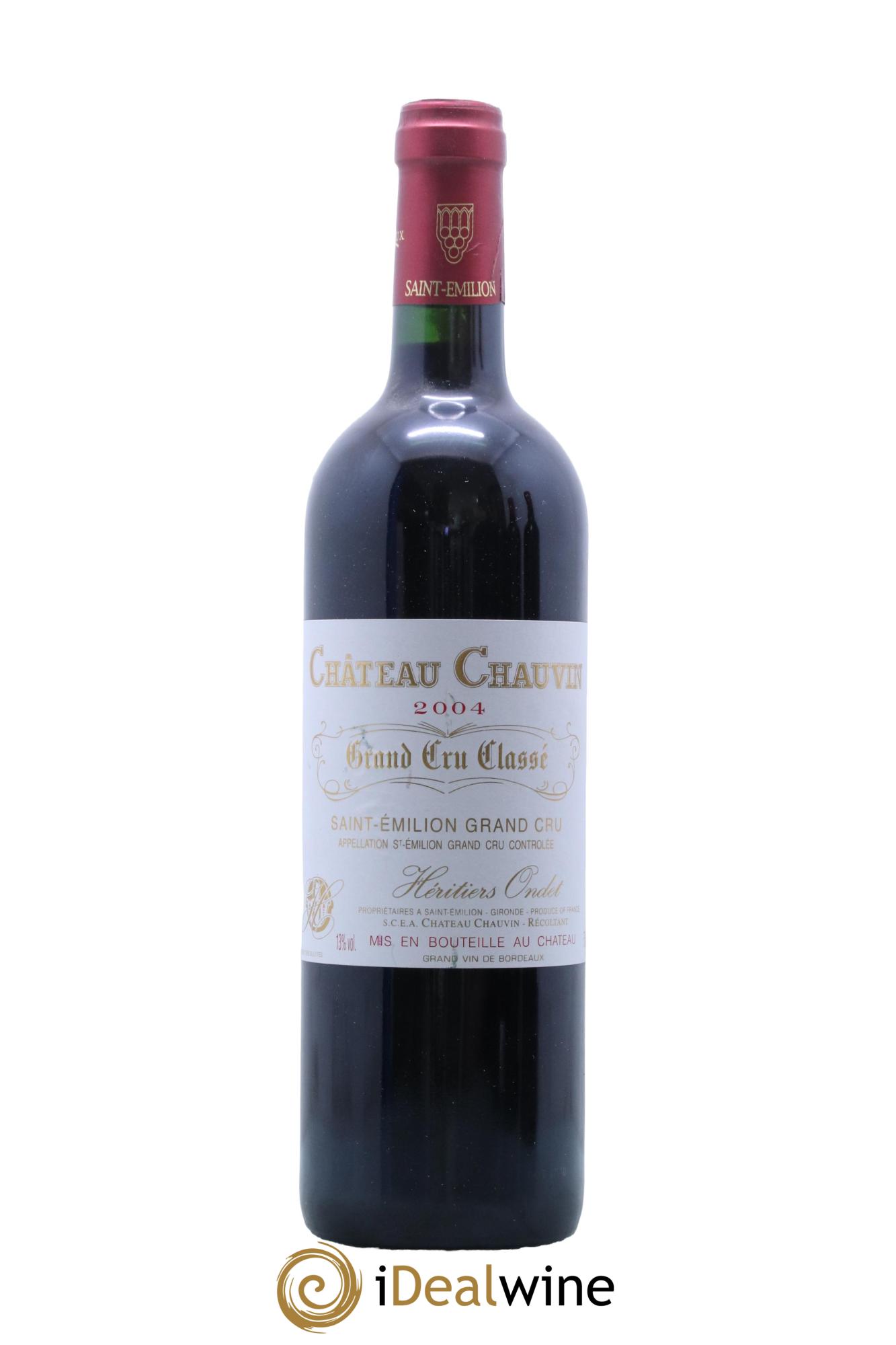 Château Chauvin Grand Cru Classé  2004 - Lot of 1 bottle - 0