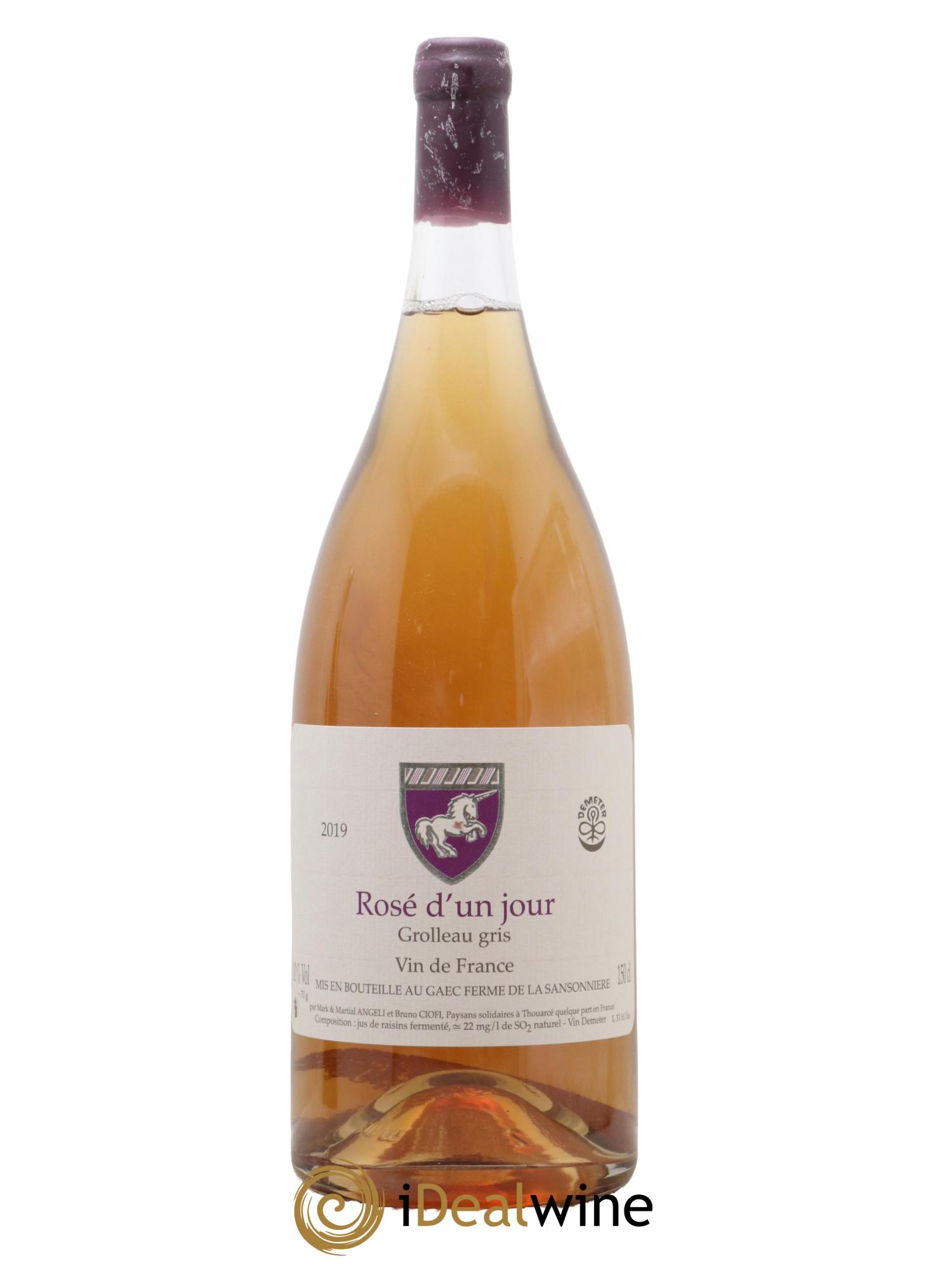 Vin de France Rosé d'un jour Mark Angeli (Domaine) - Ferme de la Sansonnière 2019 - Posten von 1 Magnum - 0