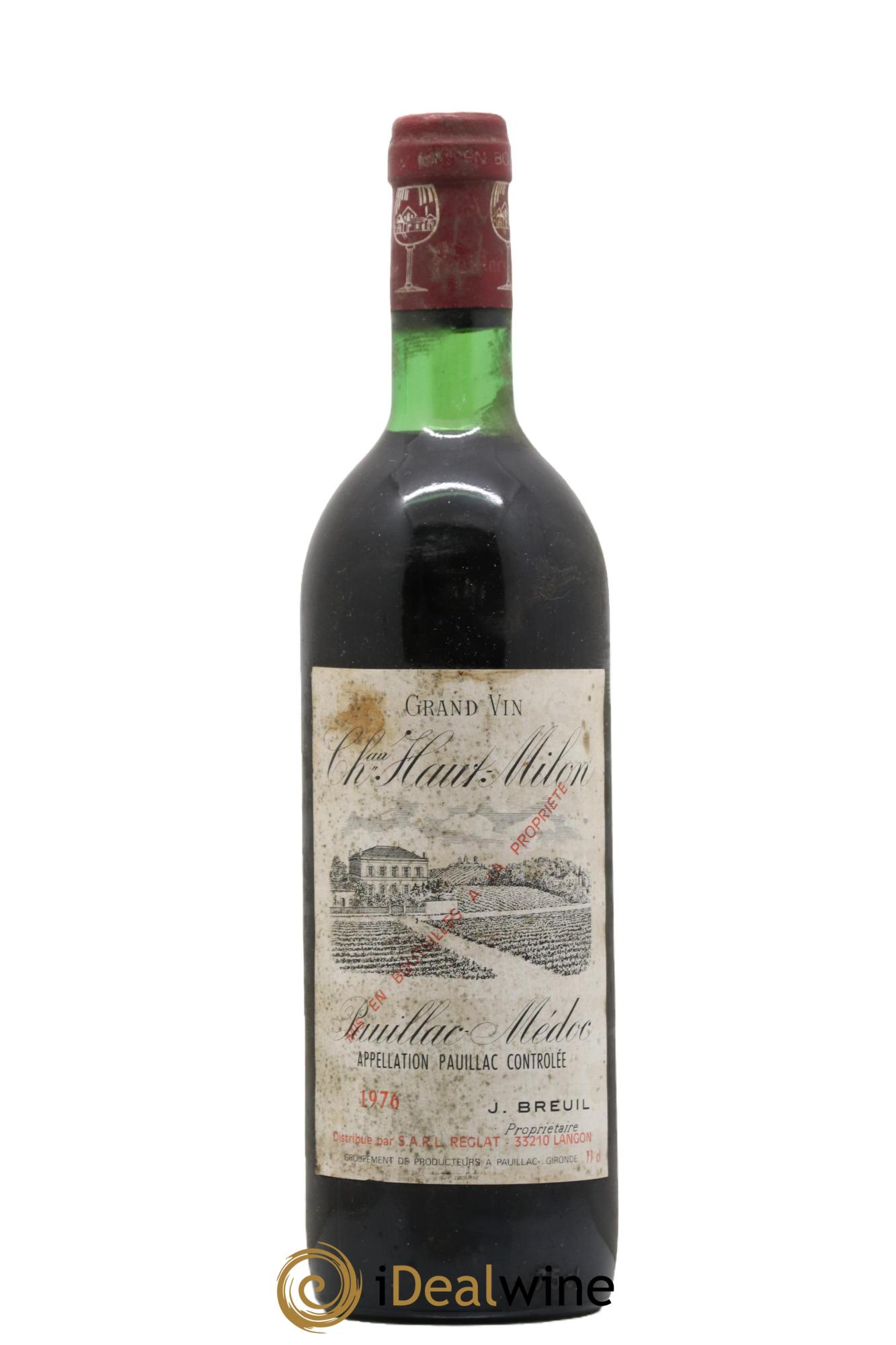 Pauillac Château Haut-Milon 1976 - Lotto di 1 bottiglia - 0