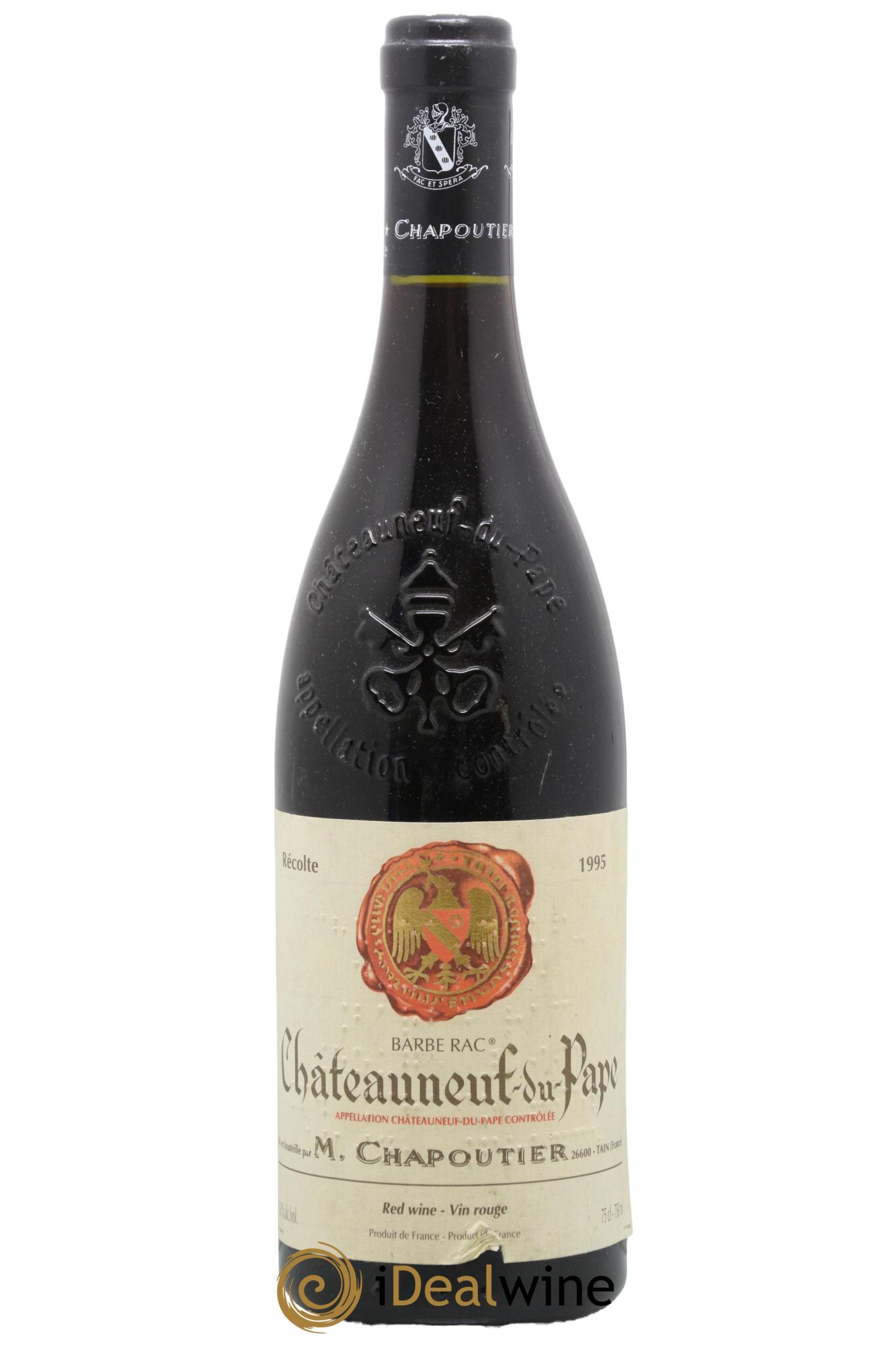 Châteauneuf-du-Pape Barbe Rac Chapoutier  1995 - Lot de 1 bouteille - 0