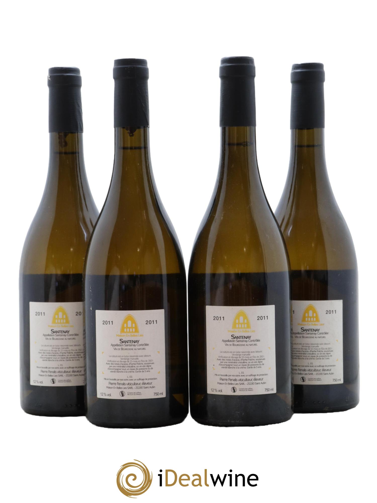 Santenay Maison En Belles Lies 2011 - Lot de 4 bouteilles - 1