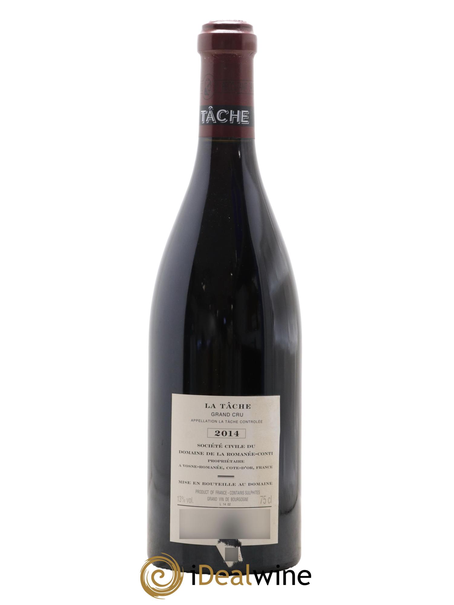 La Tâche Grand Cru Domaine de la Romanée-Conti  2014 - Lotto di 1 bottiglia - 2