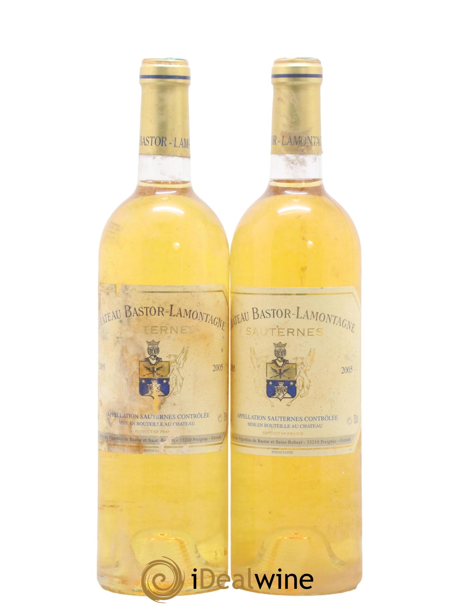 Château Bastor Lamontagne 2005 - Lot de 2 bouteilles - 0